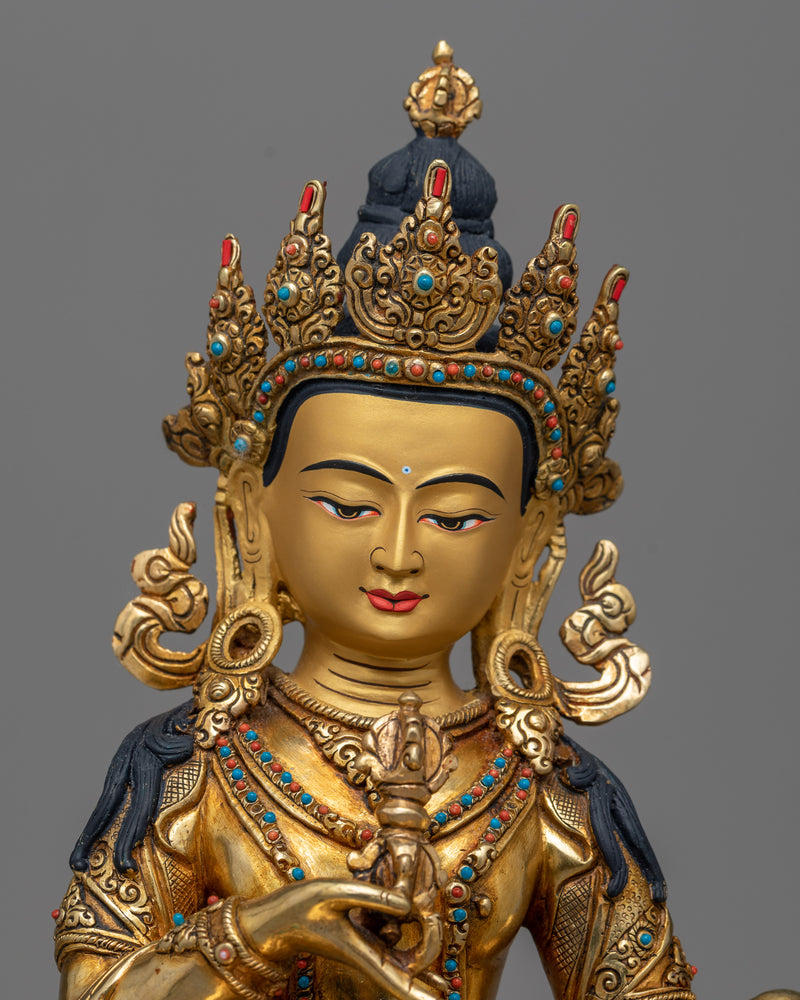 Vajrasattva Bodhisattva Shrine Sculpture | Beacon of Purification and Enlightenment