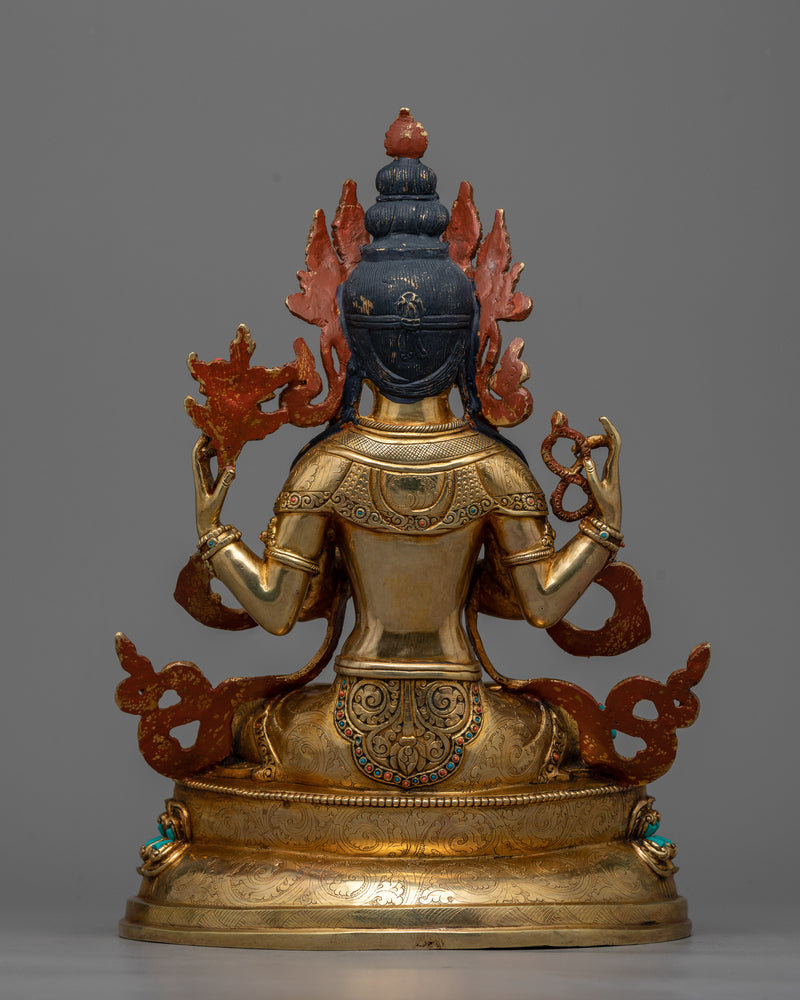 Kind Chenrezig Statue | Embodiment of Compassion and Mercy