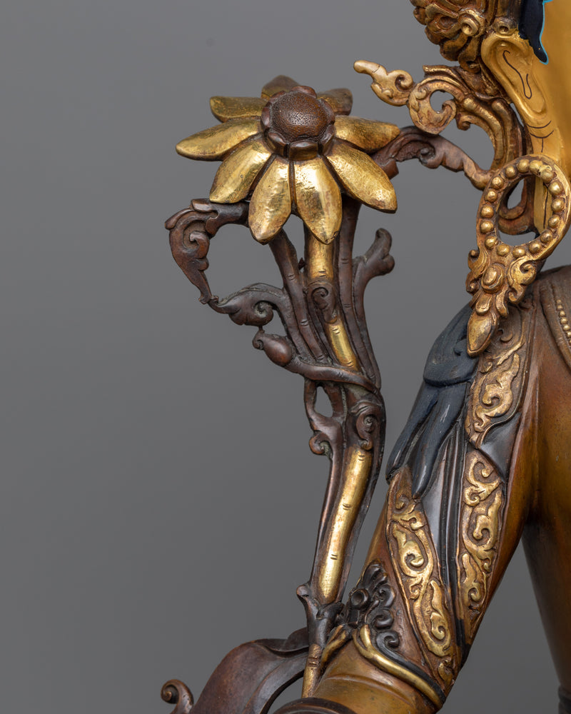 Mother of All Buddhas "Green Tara" Statue | Embodiment of Compassionate Liberation