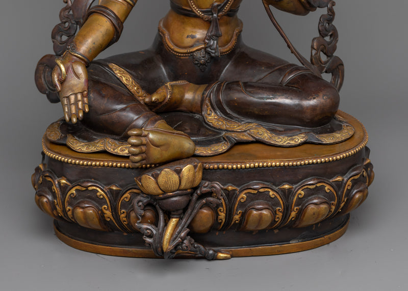Mother of All Buddhas "Green Tara" Statue | Embodiment of Compassionate Liberation