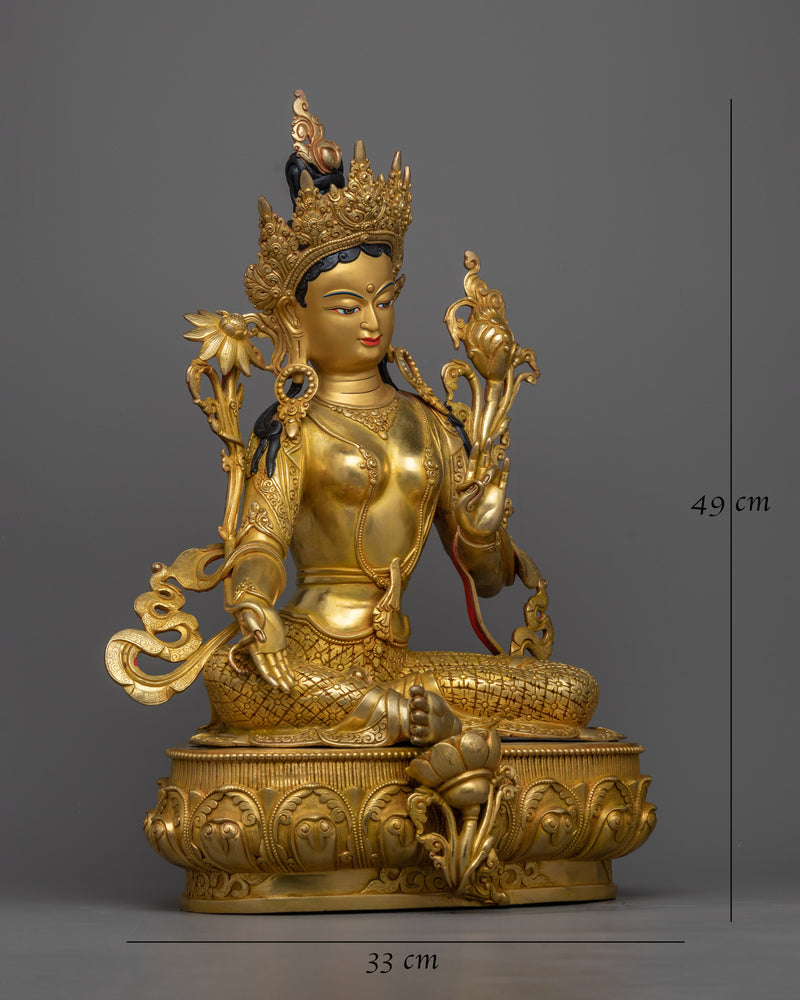 ma green-tara-statuette