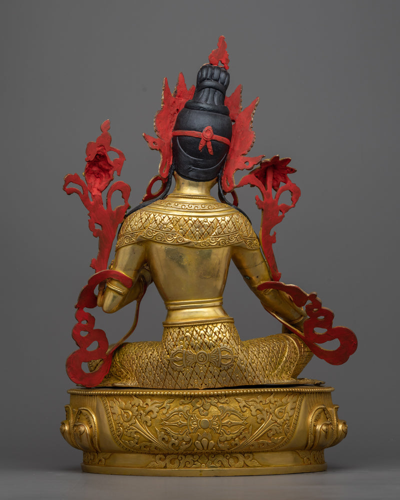 Ma Green Tara Statuette | Beacon of Compassion and Environmental Guardian