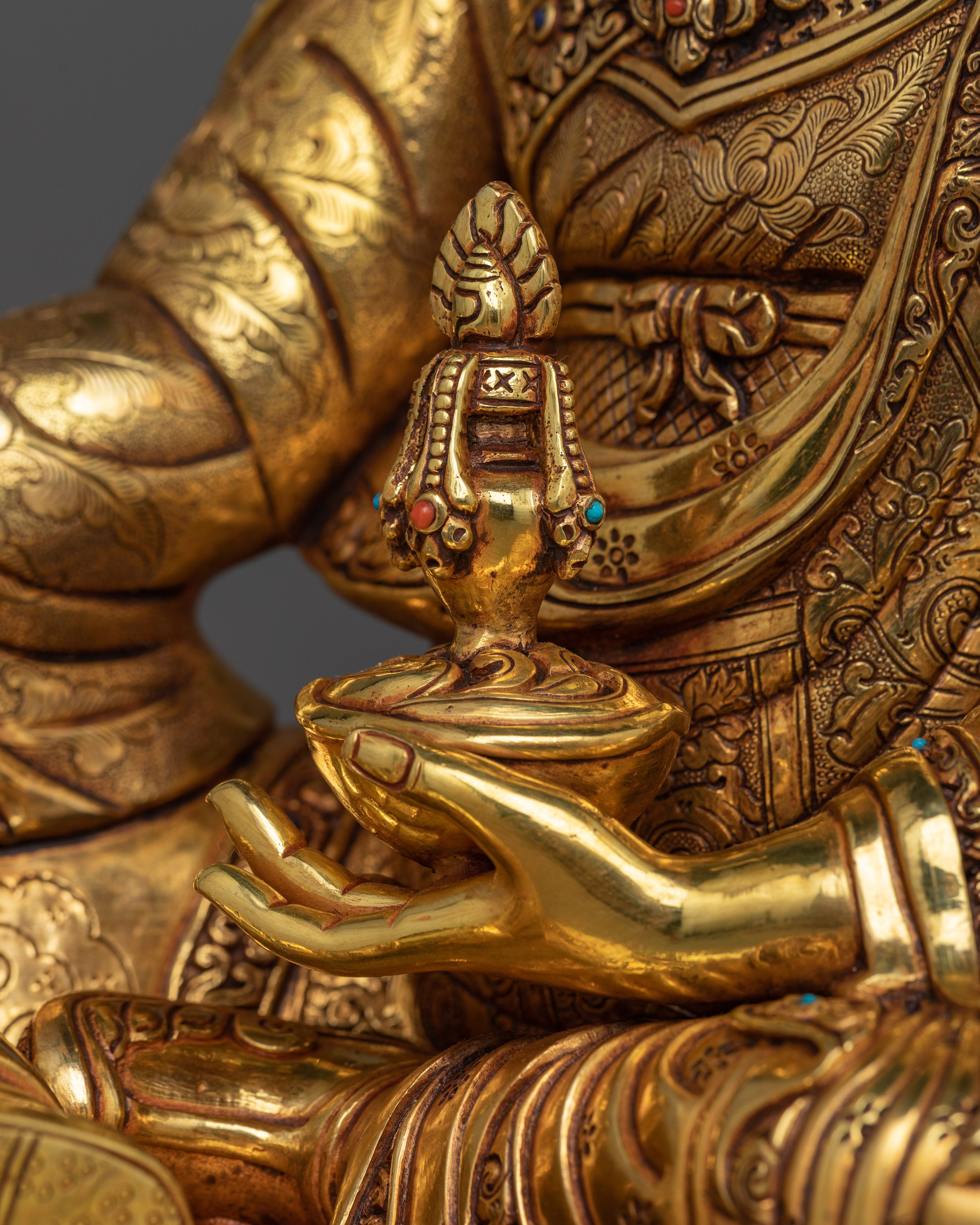 The Vajra Master Guru Rinpoche Statue | Manifestation of Spiritual Authority and Enlightenment
