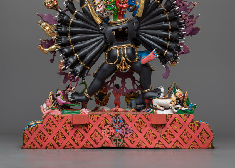 Heruka Yamantaka with Consort Statue | Embodiment of Divine Power and Wisdom