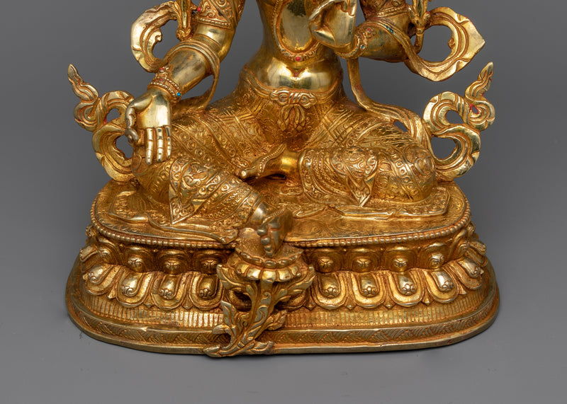 The Green Tara Sculpture | Emblem of Compassion and Swift Aid