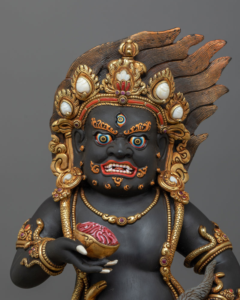 Heruka Black Dzambhala Statue | Symbol of Wealth and Prosperity