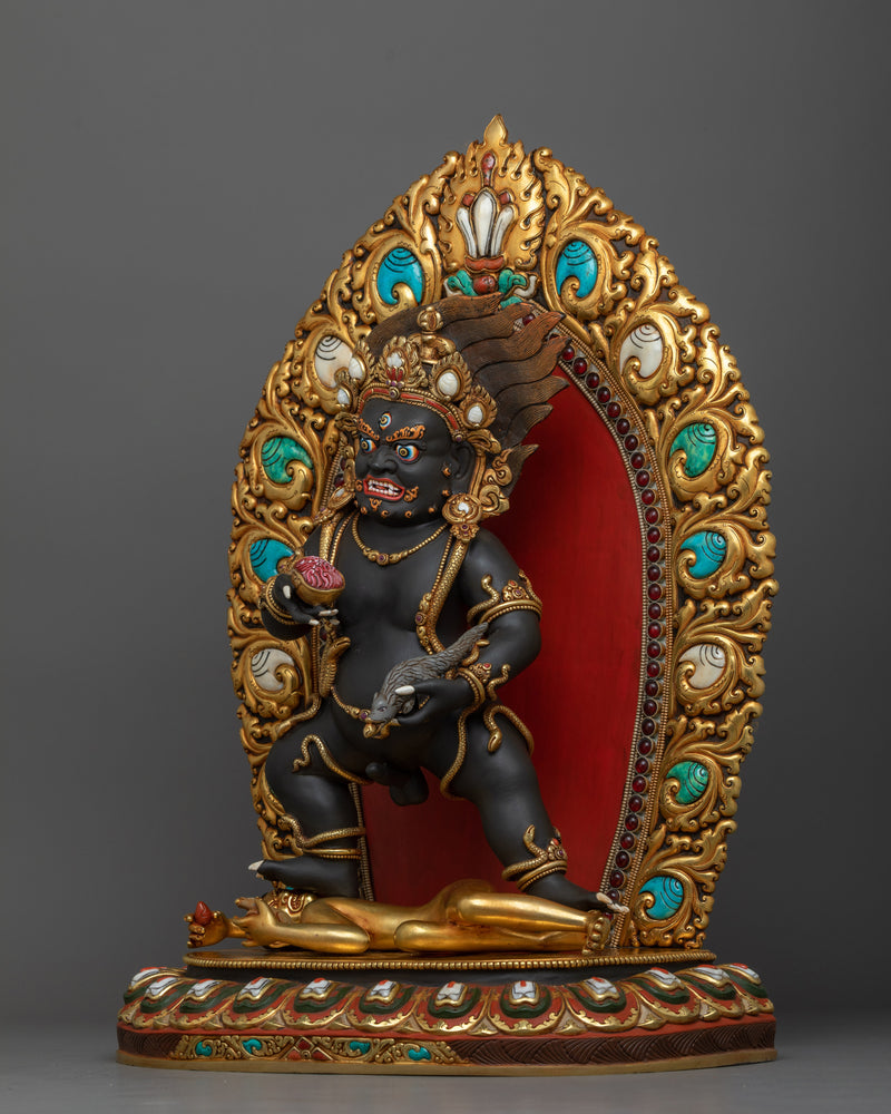 Heruka Black Dzambhala Statue | Symbol of Wealth and Prosperity