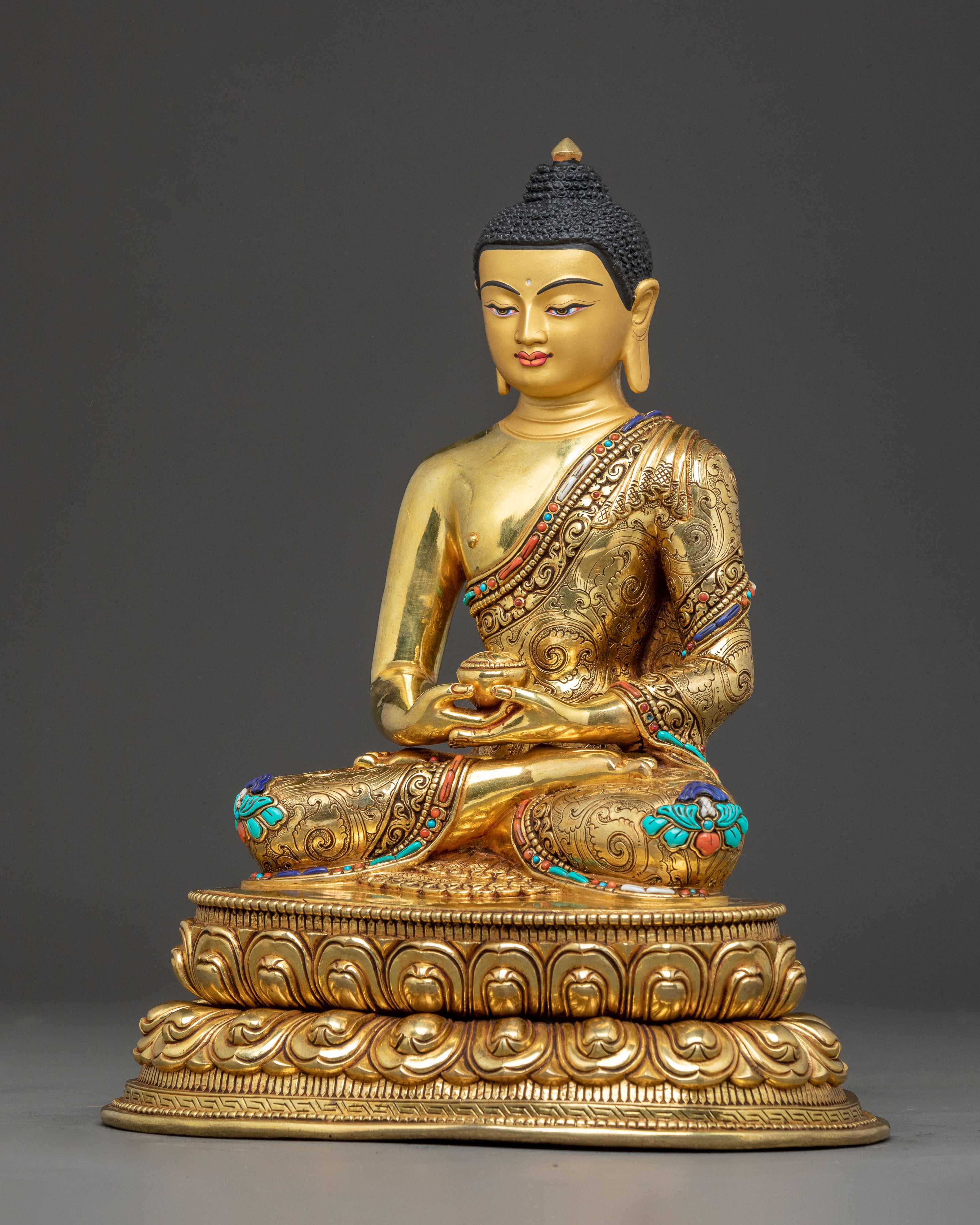 Handmade Amitabha Buddha Statue for Longevity | Infinite Light and Compassion