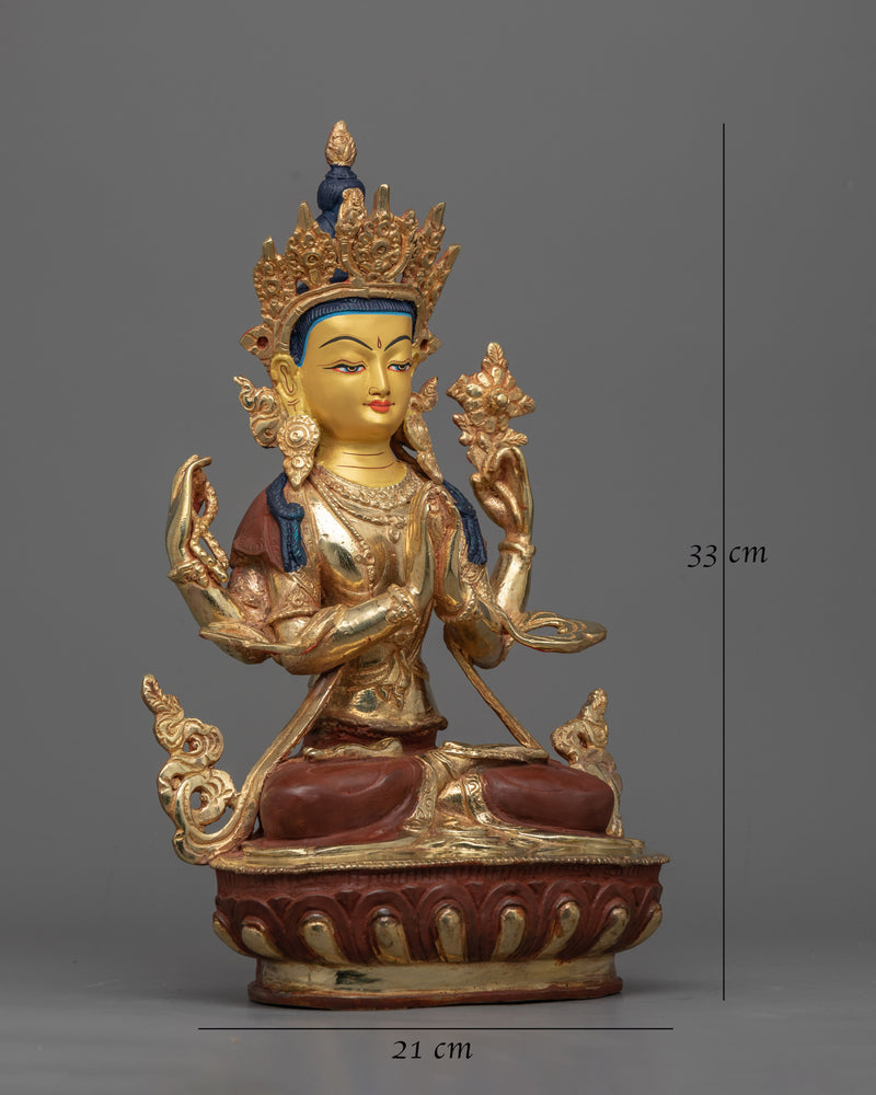 Chenrezig Lord of Kindness Statue | Symbol of Compassion and Mercy