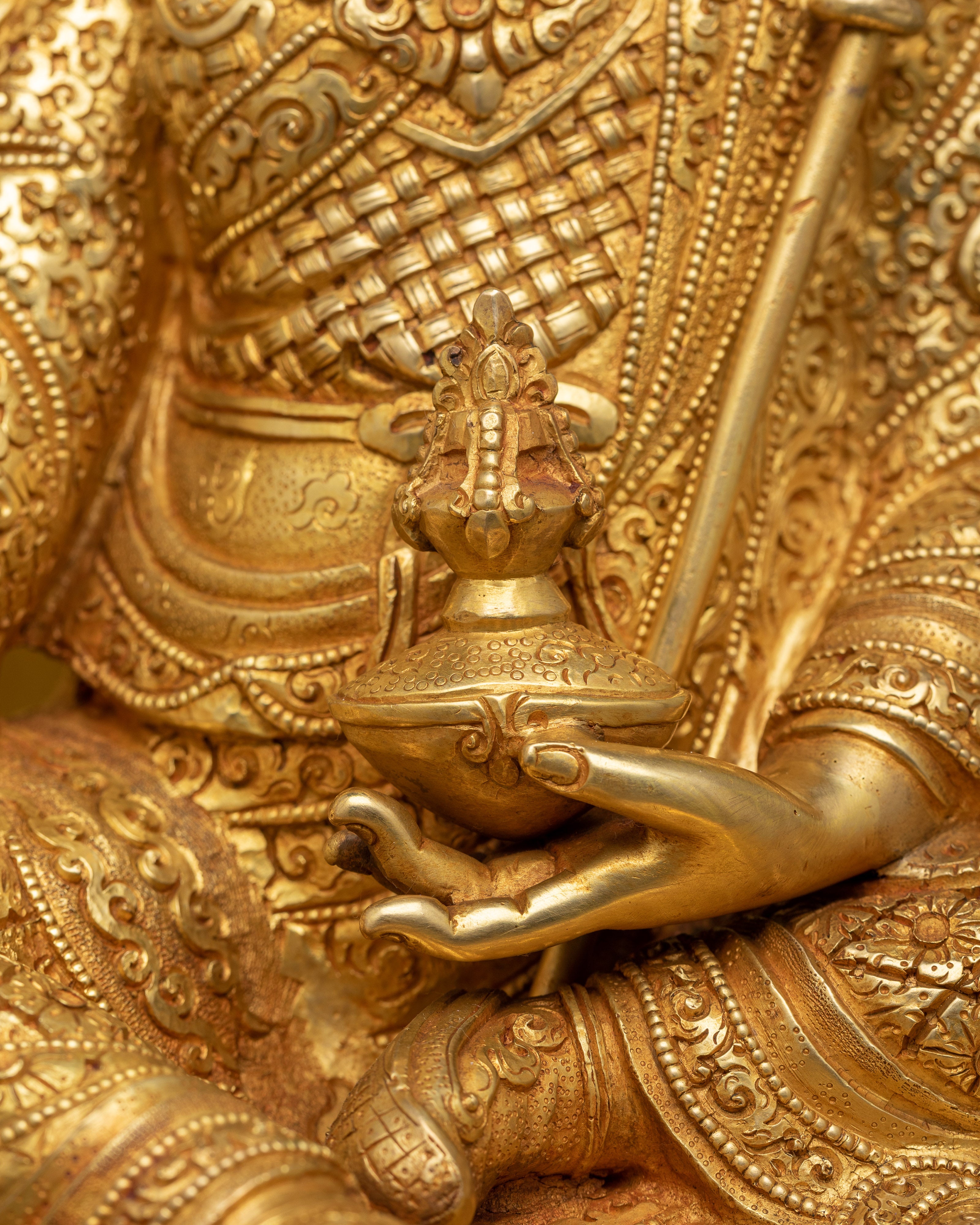 Gyalpo Rinpoche Statue | Enshrined in Opulent Majesty and Spiritual Grace