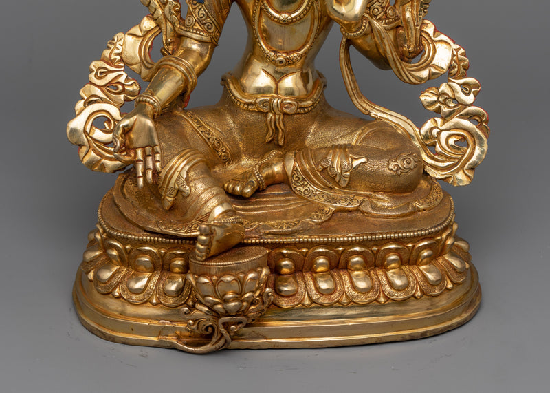 Green Syamatara Statue | Illuminating Your Sacred Space with Divine Harmony