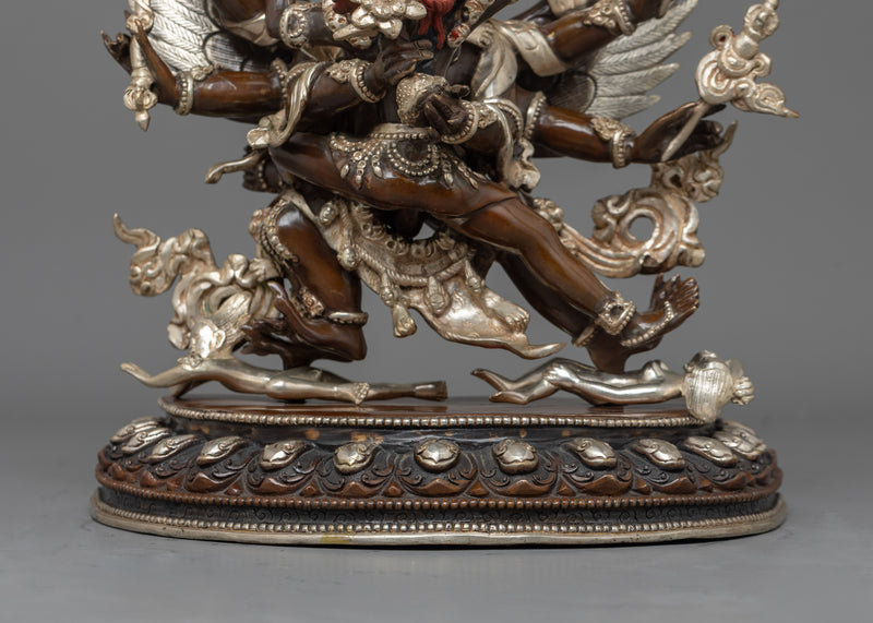Hayagriva with His Consort Statue | Invoking Spiritual Protection and Wisdom