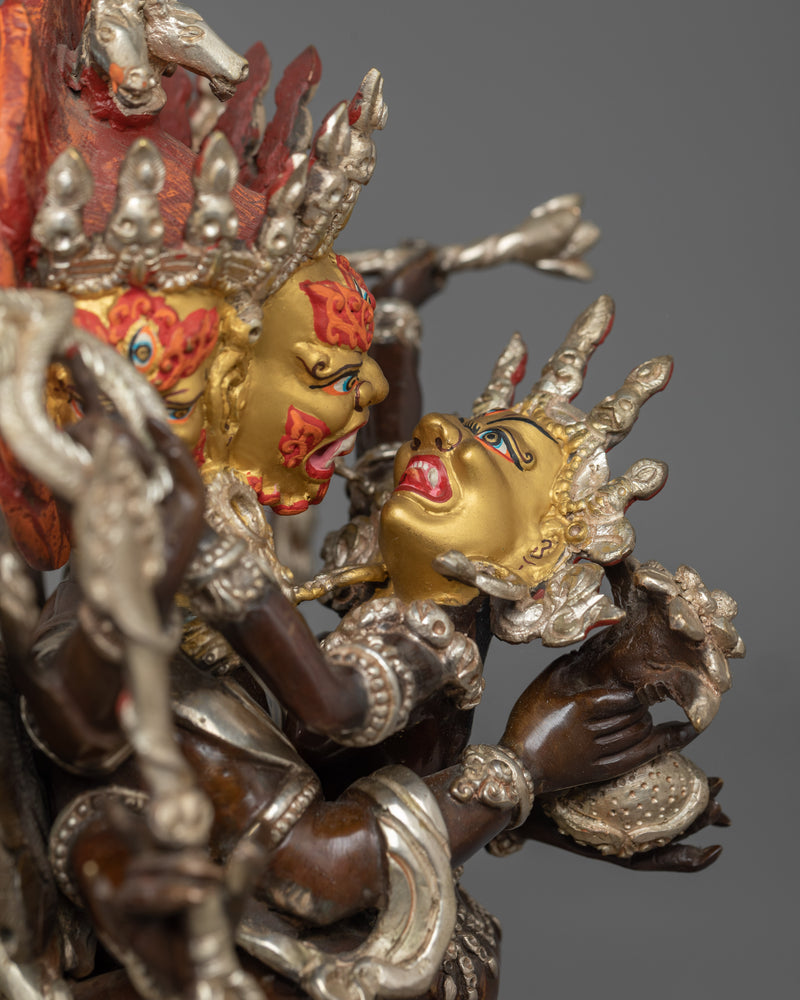 Hayagriva with His Consort Statue | Invoking Spiritual Protection and Wisdom