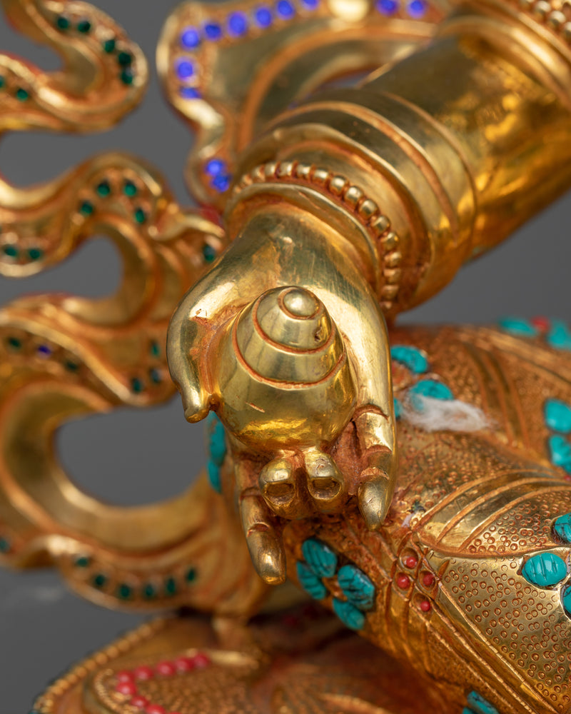 Dzambhala the Jewel Deity Statue | Invoking Prosperity and Spiritual Wealth