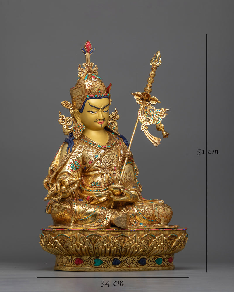 Padma Guru Rinpoche Statue | Radiating Spiritual Grace and Wisdom