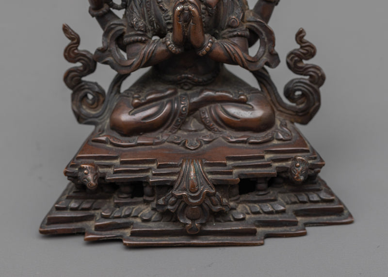 The Buddhist Deity of Mercy Chenrezig Statue | Radiating Compassion and Spiritual Blessings