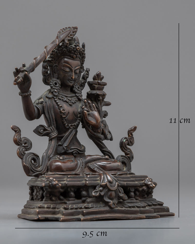 The Wisdom Bodhisattva Statue | Manjushri Radiating Divine Wisdom and Spiritual Insight