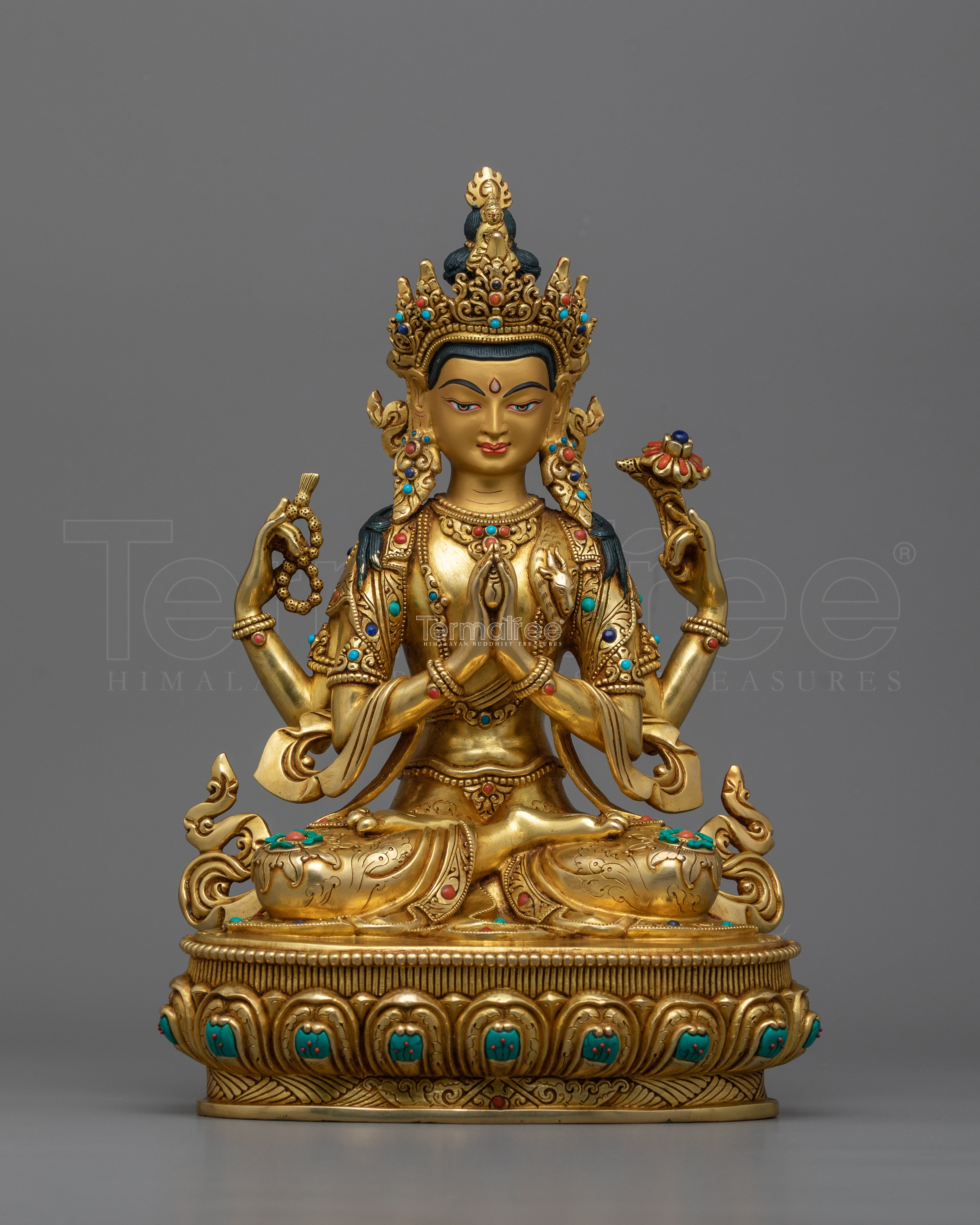 Loving-Kindness Deity Chenrezig Statue | Discover Inner Peace and Spiritual Harmony