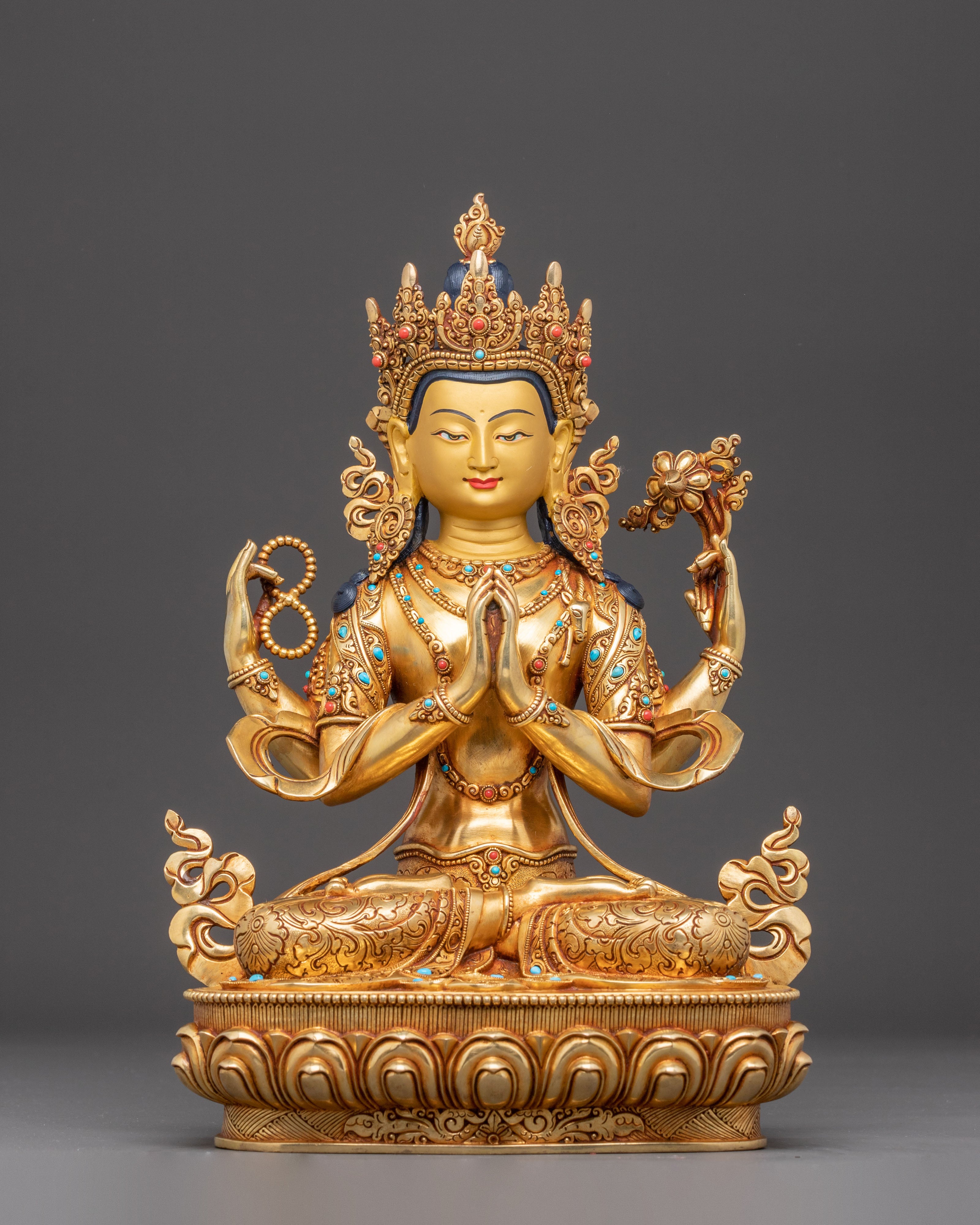 Bodhisattva of Compassion Chenrezig Handcrafted Statue 