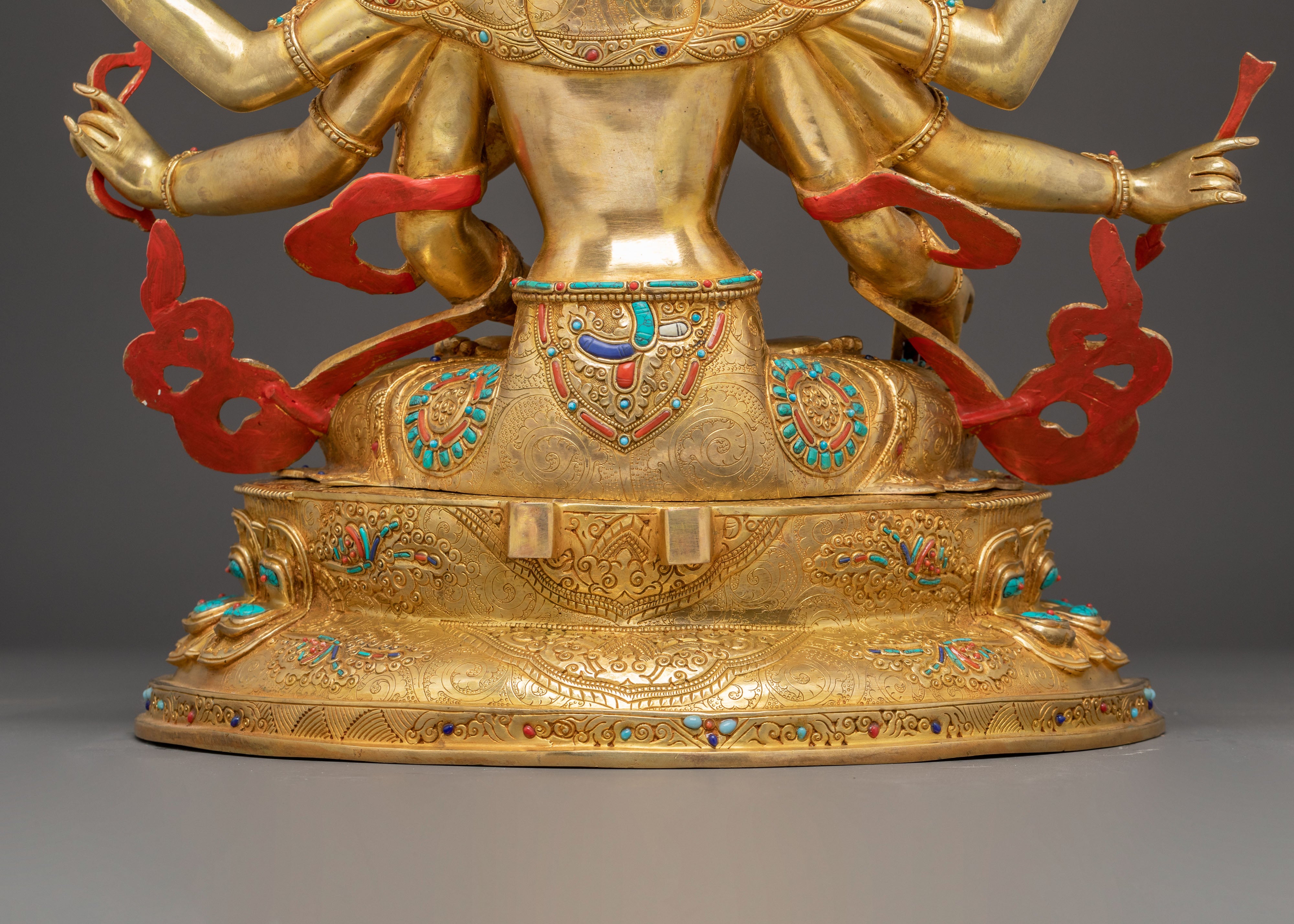 Handmade Buddhist Healing Goddess Namgyalma Statue | Himalayan Style Artwork