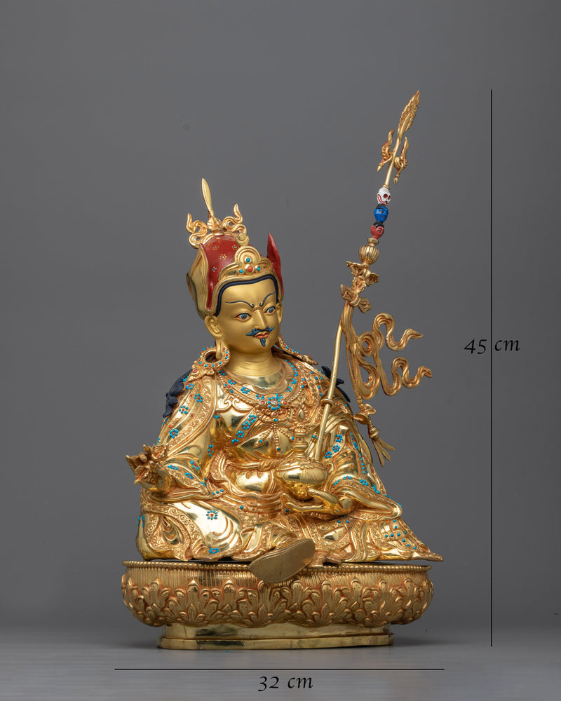 Tantric Vajra Guru Rinpoche Statue | Embodiment of Spiritual Power