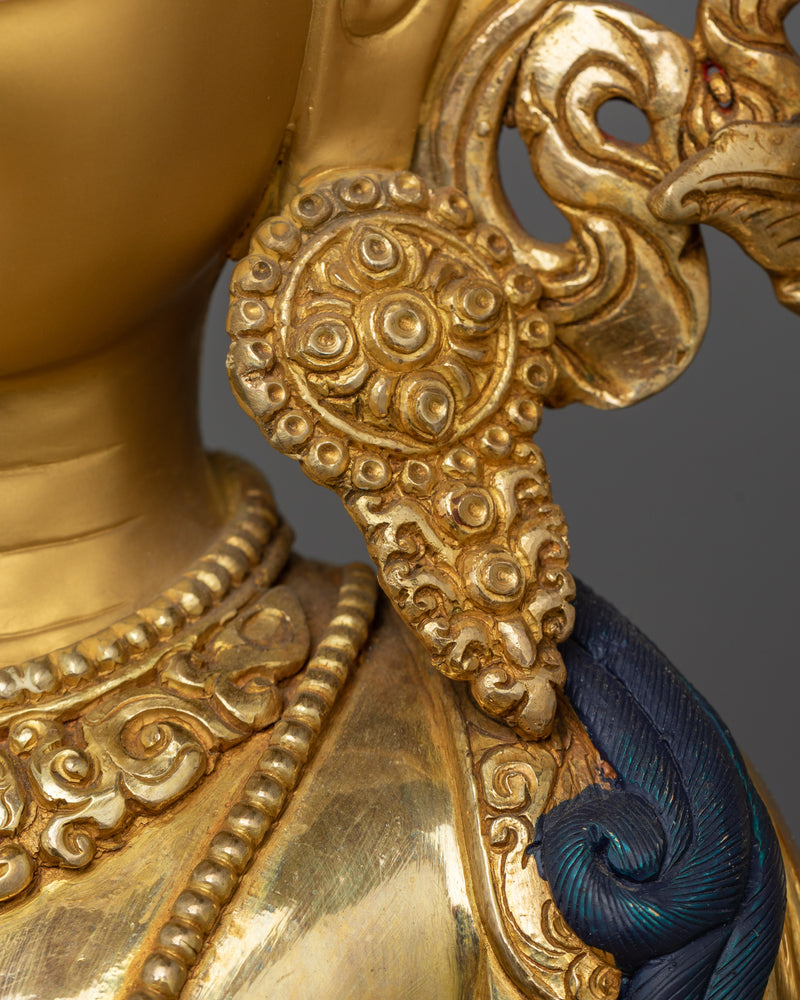Manjushri Wisdom Deity Figurine | Illuminator of Knowledge