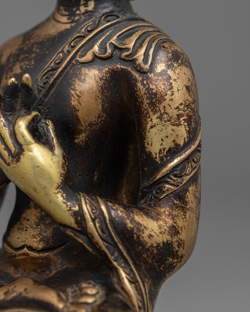 Primordial Buddha Vairocana Statue | Antique Finish Sculptures from Nepal