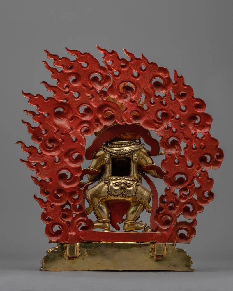 Shakyapa Dharmapala Sculpture | Guardian of Buddhist Teachings