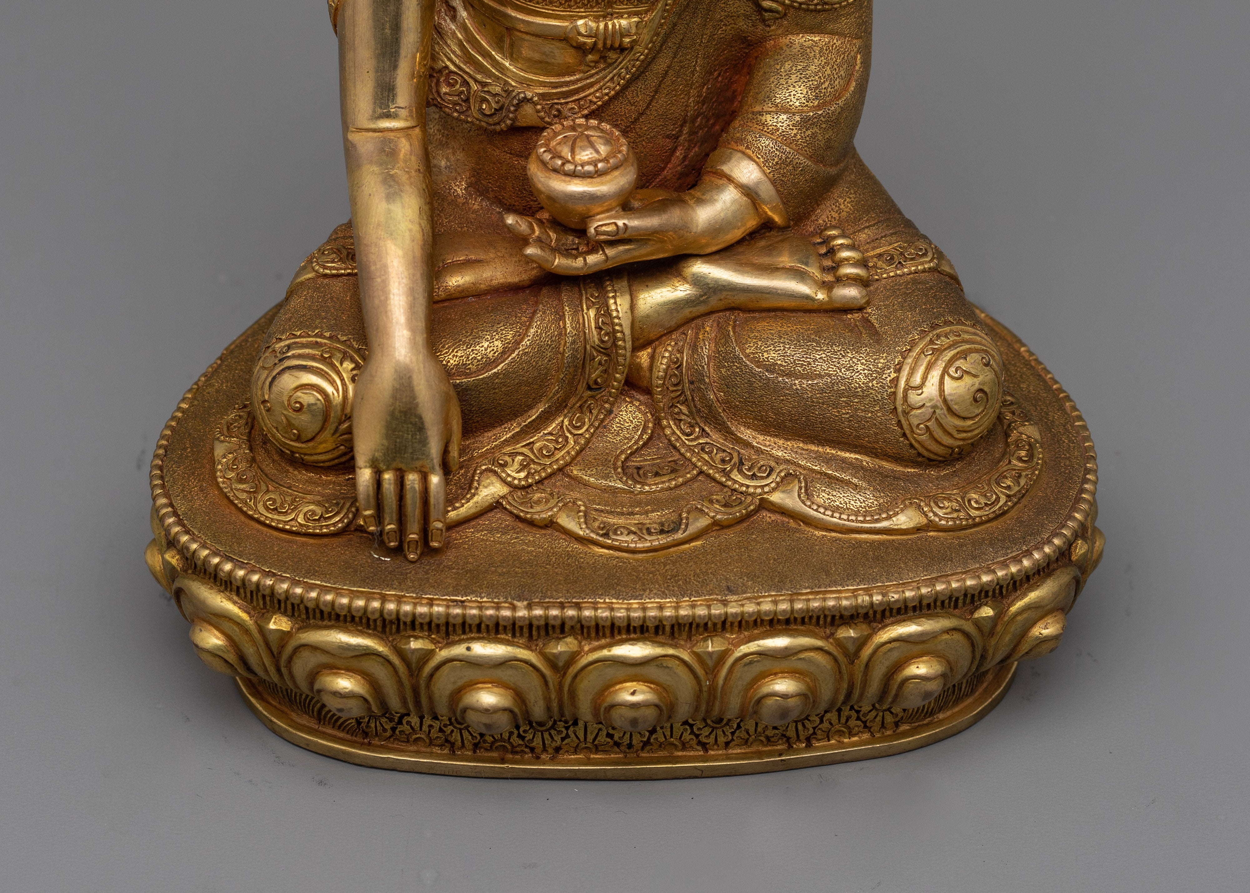 Historical Buddha Statue | 24K Gold Gilded Enlightened Master