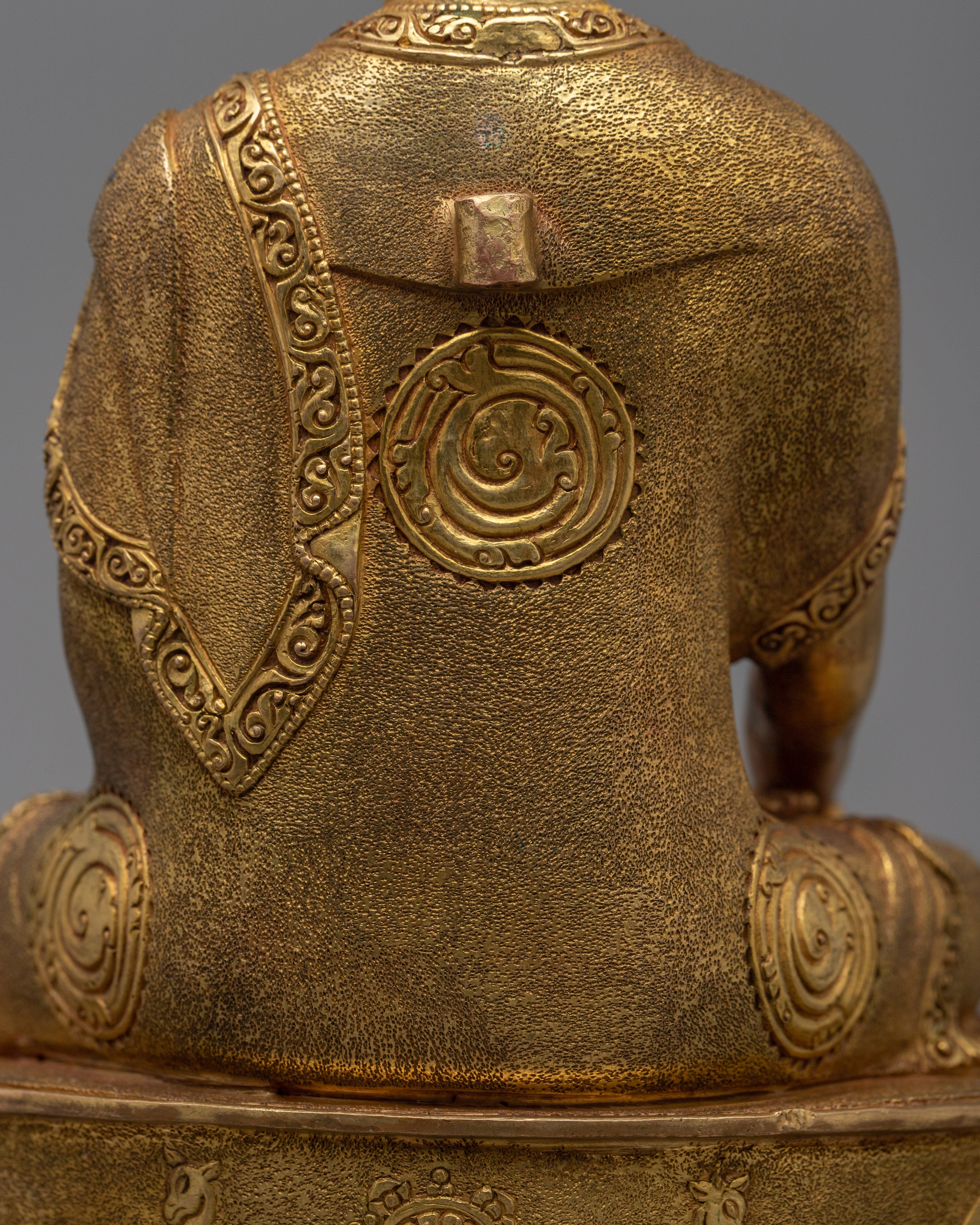 Historical Buddha Statue | 24K Gold Gilded Enlightened Master