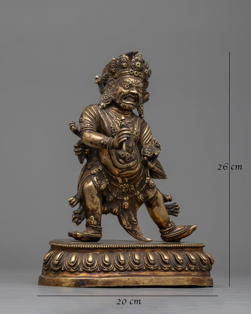 Mahakala Panjaranatha Antique Figurine | Guardian of Timeless Wisdom