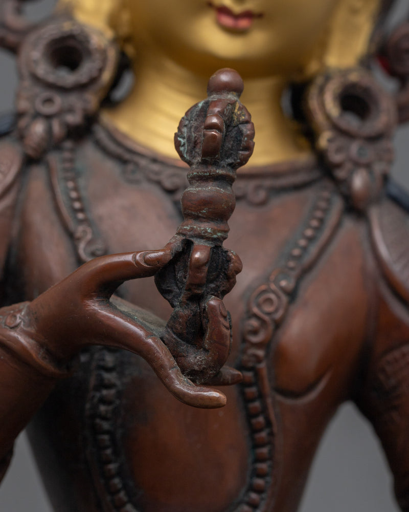 Vajrasattva Oxidized Figurine | Awaken Your Inner Purity and Strength