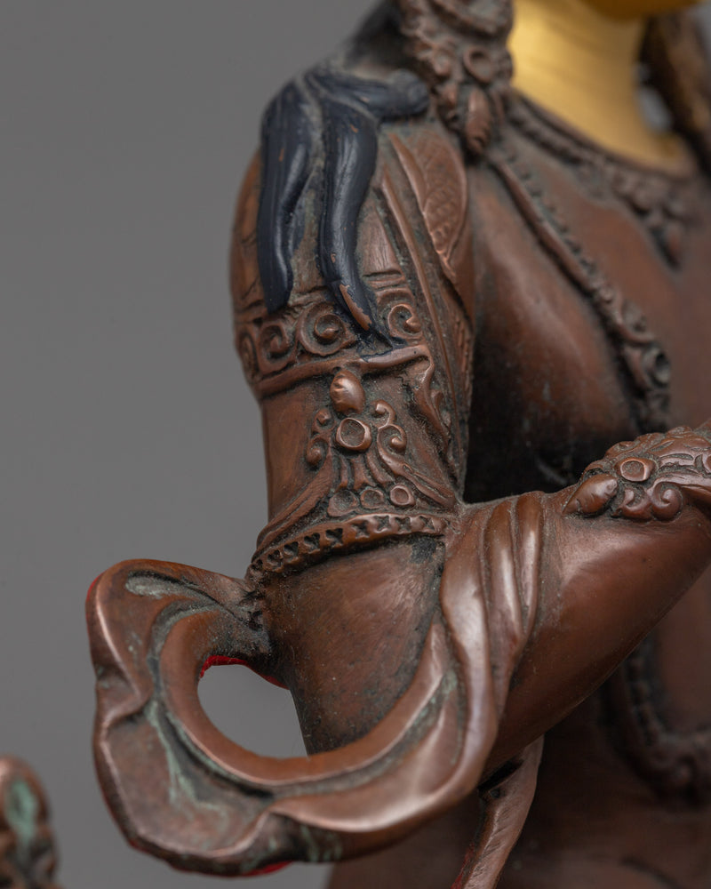 Vajrasattva Oxidized Figurine | Awaken Your Inner Purity and Strength