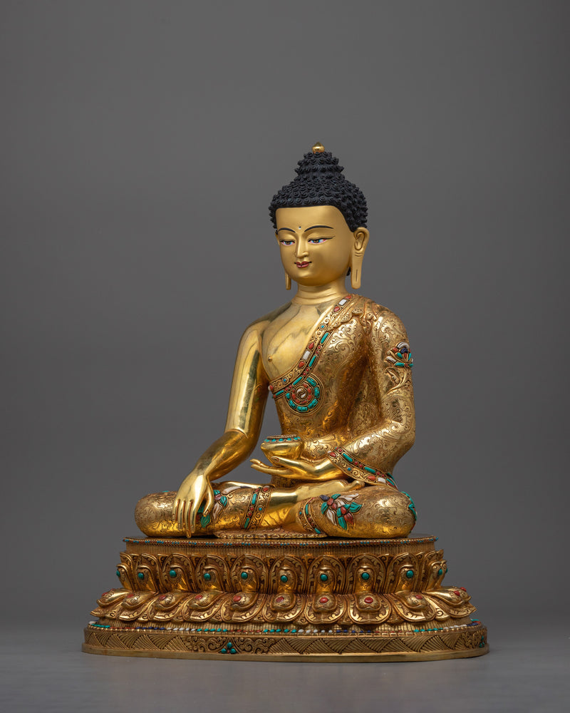 gold-gilded-shakyamuni-buddha-figurine