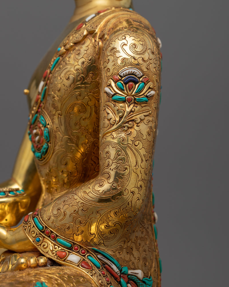Gold Gilded Shakyamuni Buddha Figurine | Radiate the Light of Spiritual Enlightenment