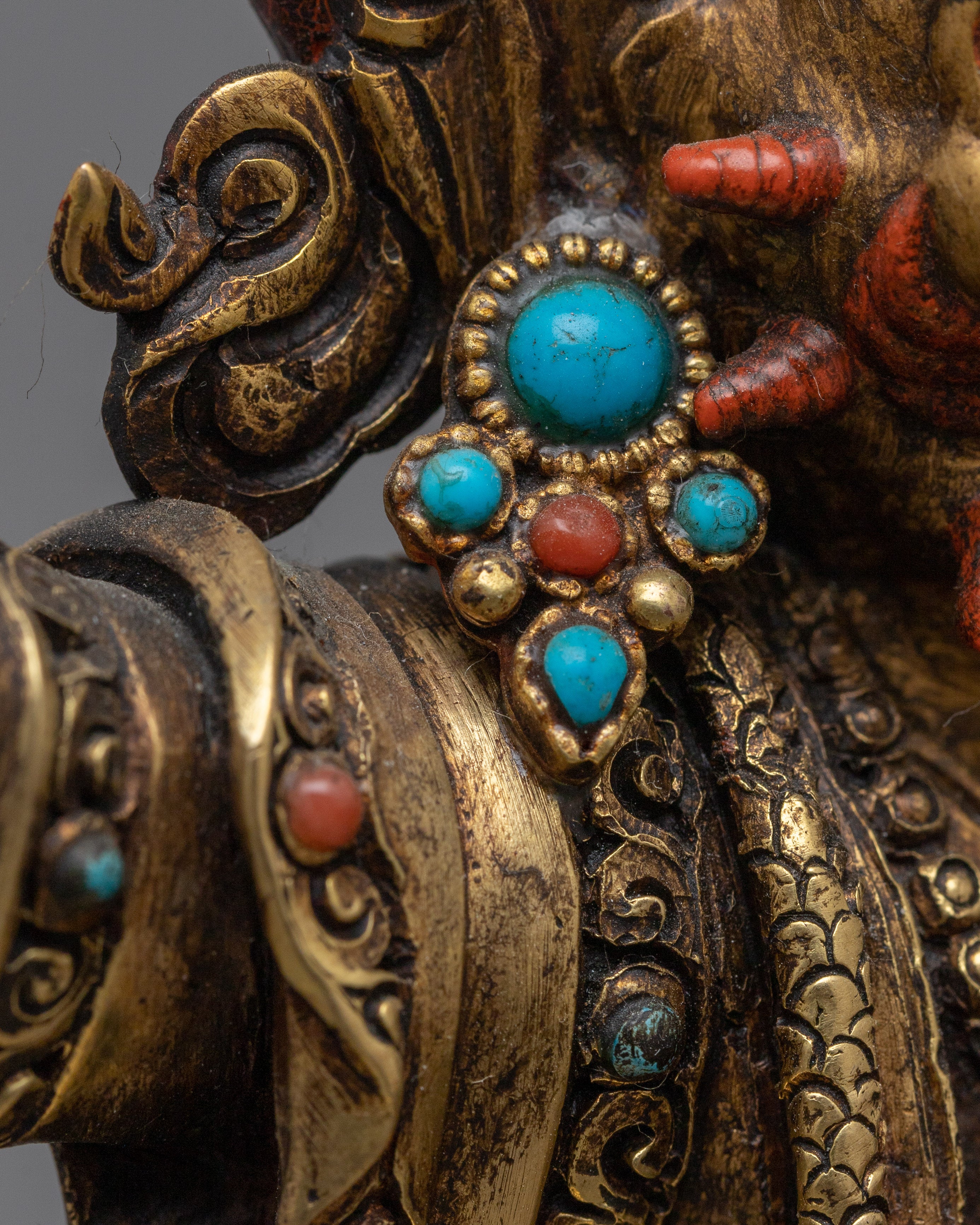 Mahakala Bernagchen Antique Figurine | Radiate the Power of Protection