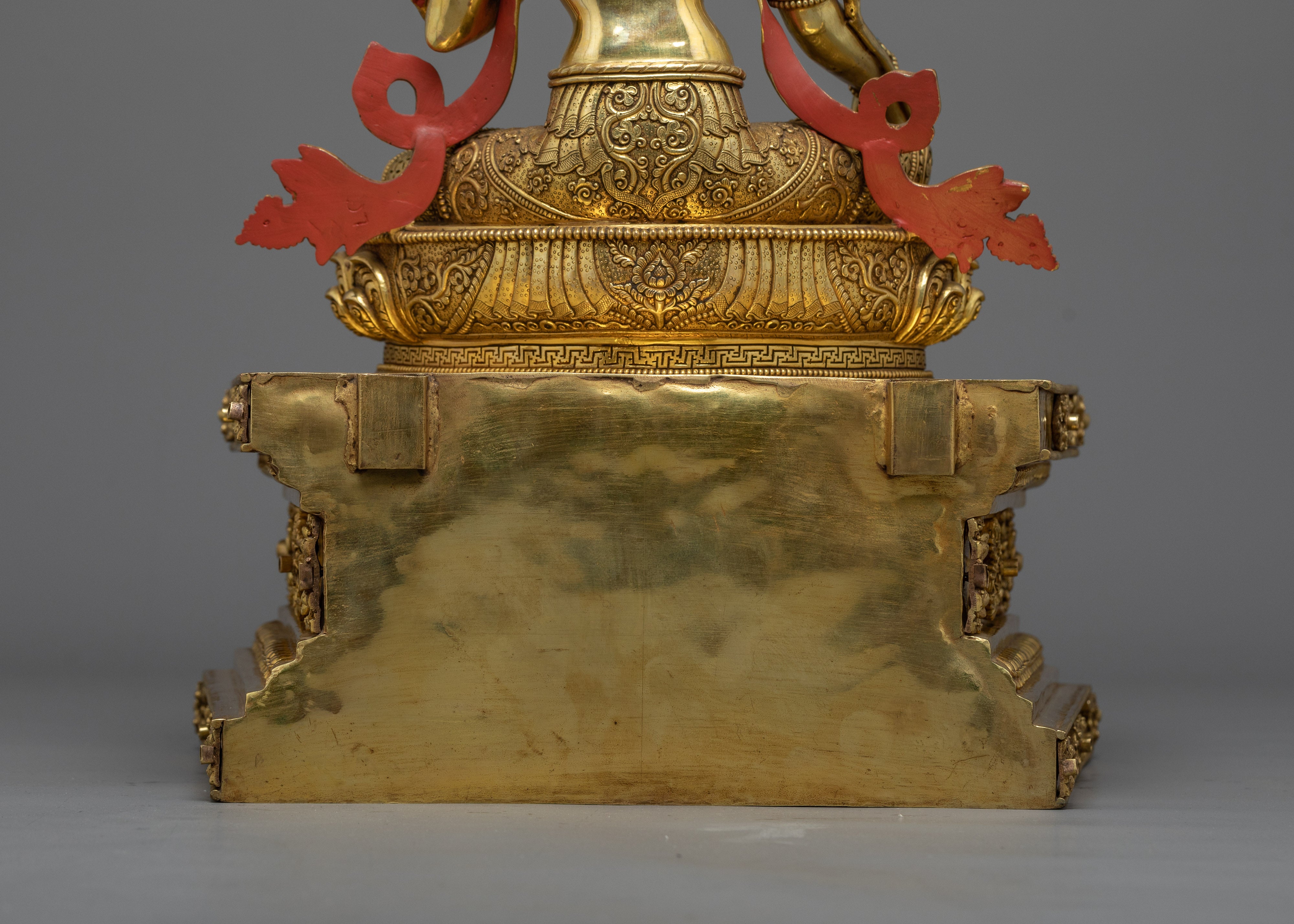 Elegant Green Tara on Throne | Elevate Your Spiritual Practice
