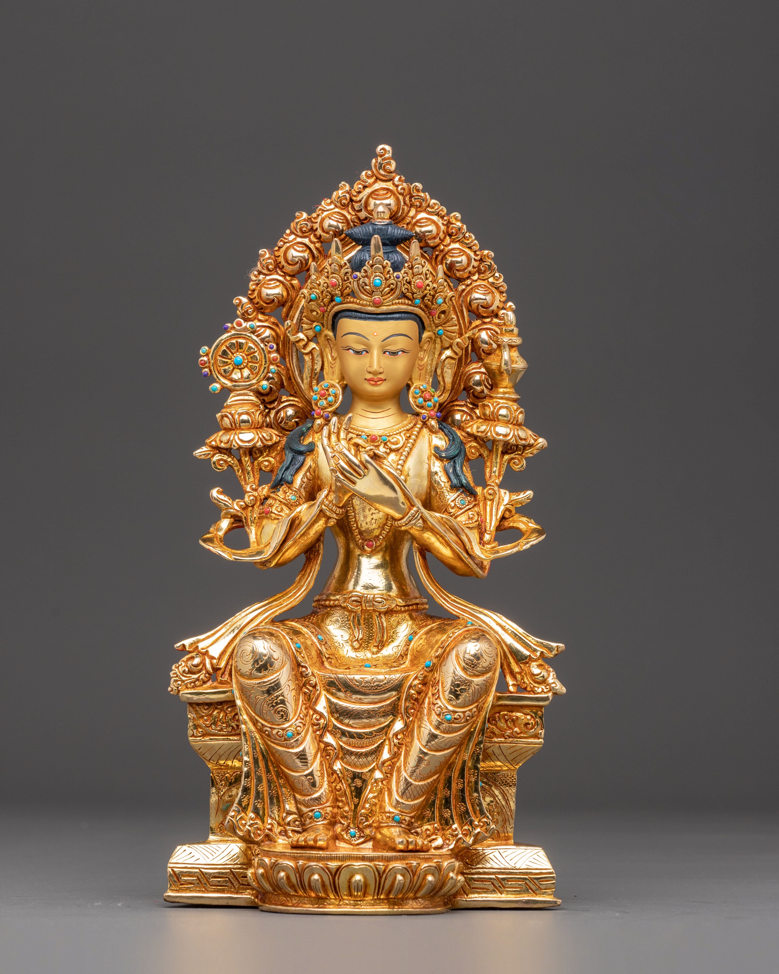 Handcrafted Statue of Future Buddha Maitreya | Buddha of Loving-Kindness