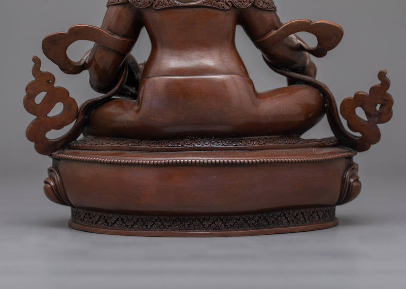 Dzambhala Oxidized Figure Statue | Invite Prosperity and Abundance