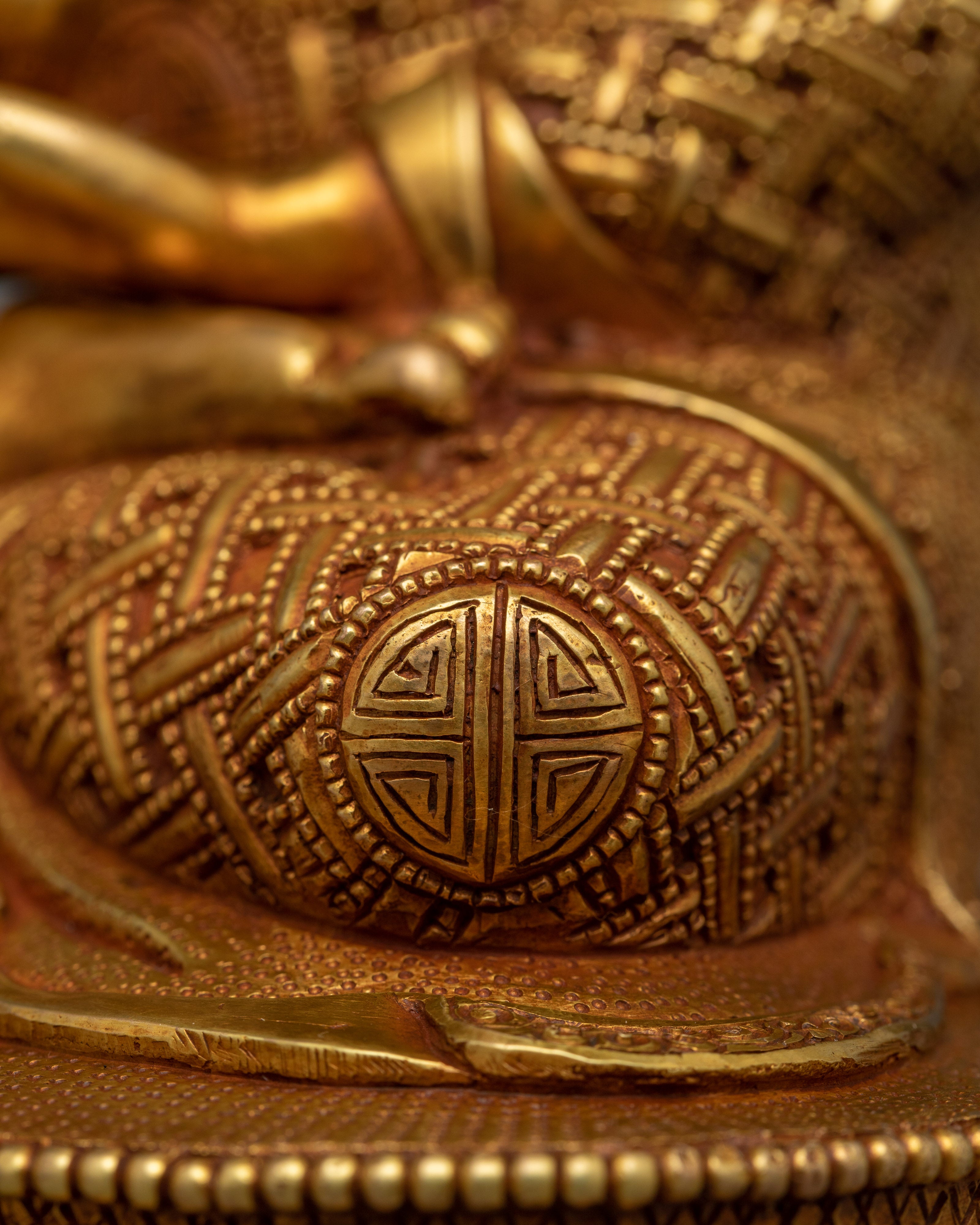 Handmade Shakyamuni Buddha Statue | 24K Gold Gilded Enlightenment