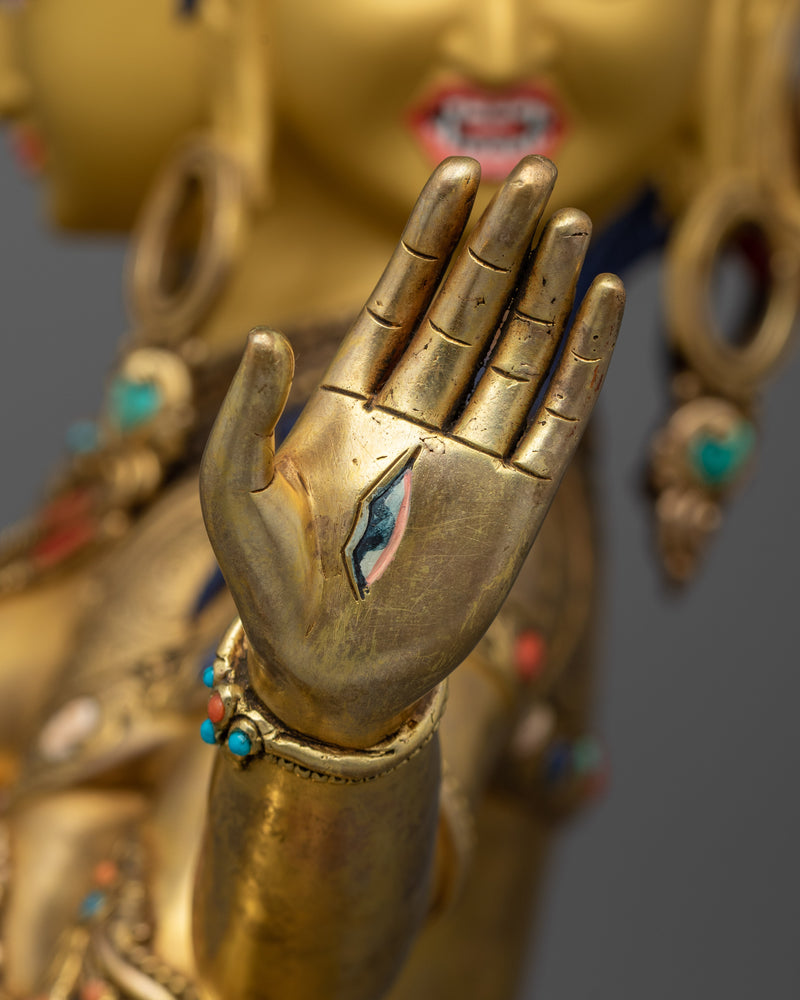 Namgyalma Longevity Dakini Statue | 24K Gold Gilded Beacon of Eternal Life