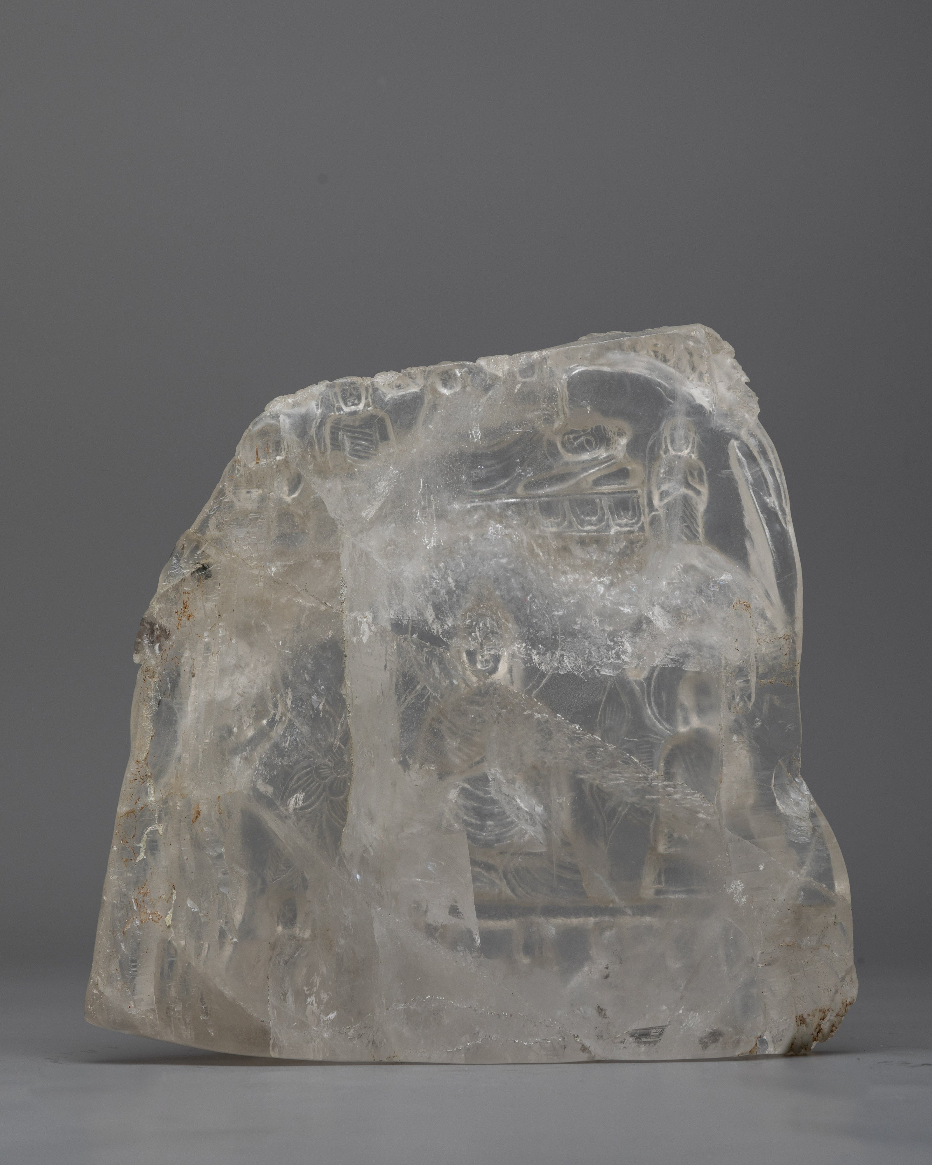 Buddha's Life Story Crystal Sculpture | Handmade in Nepal by Nepali Artists