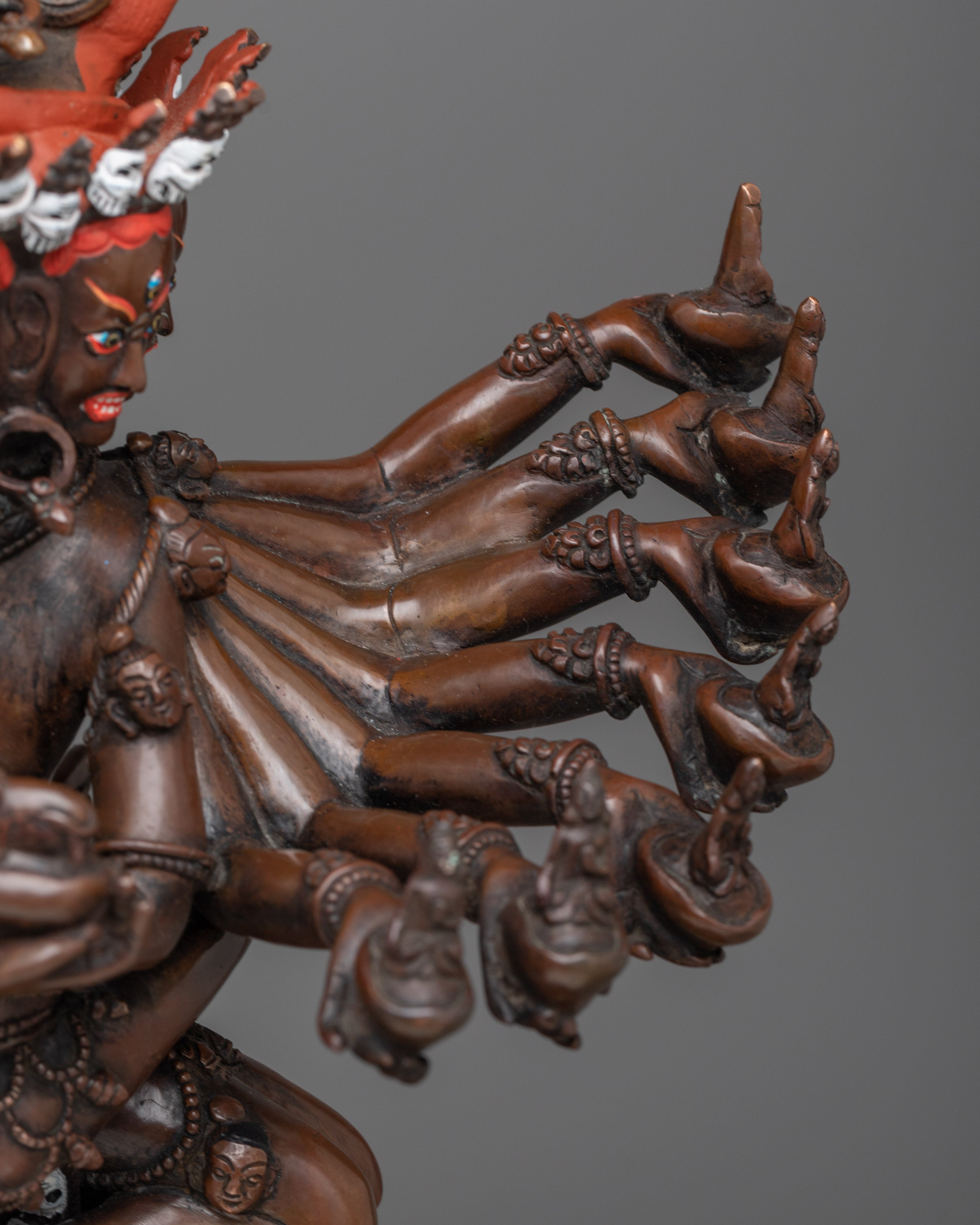 Hevajra Yab - Yum Fierce Protective Statue | Handmade by Nepal