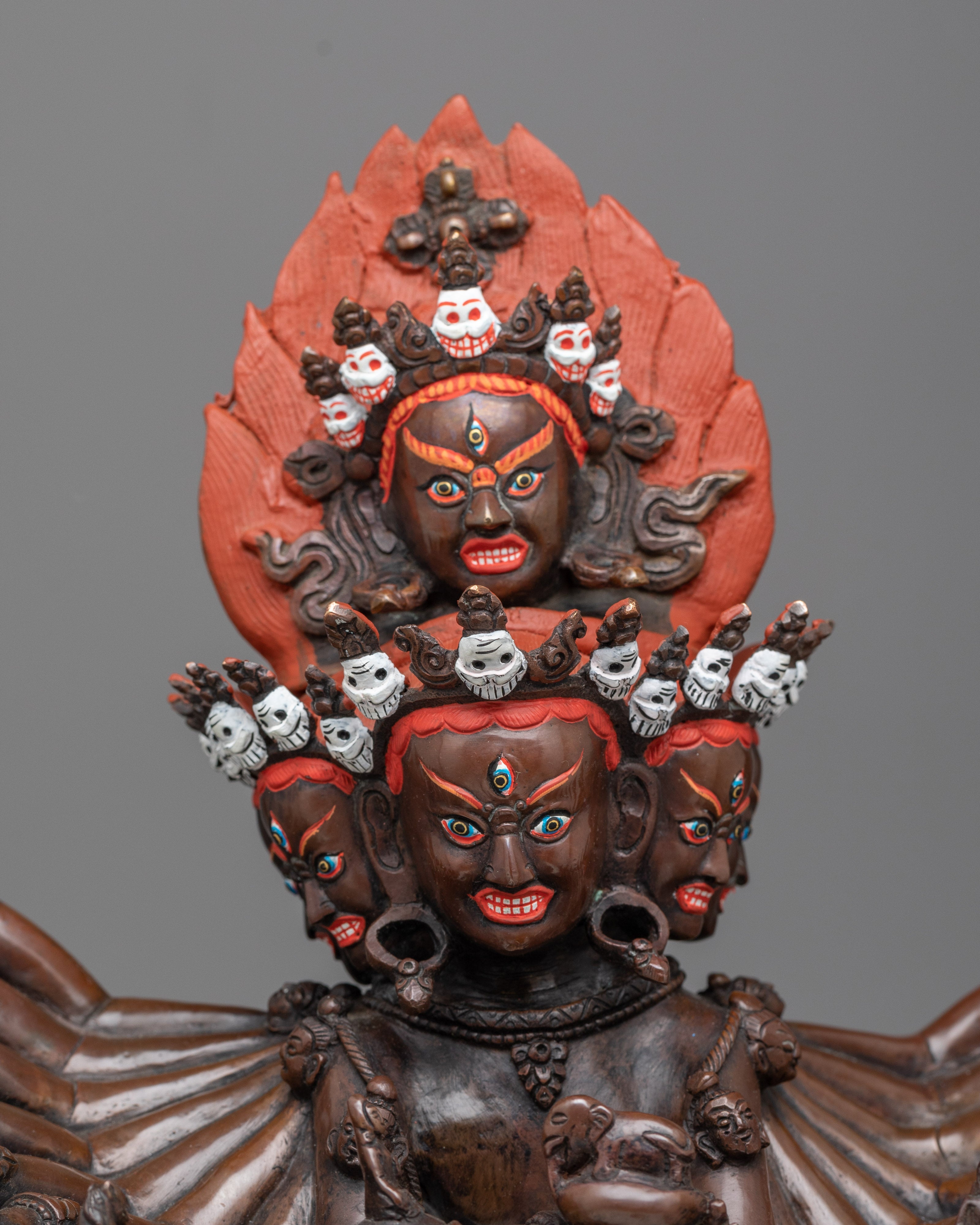 Hevajra Yab - Yum Fierce Protective Statue | Handmade by Nepal
