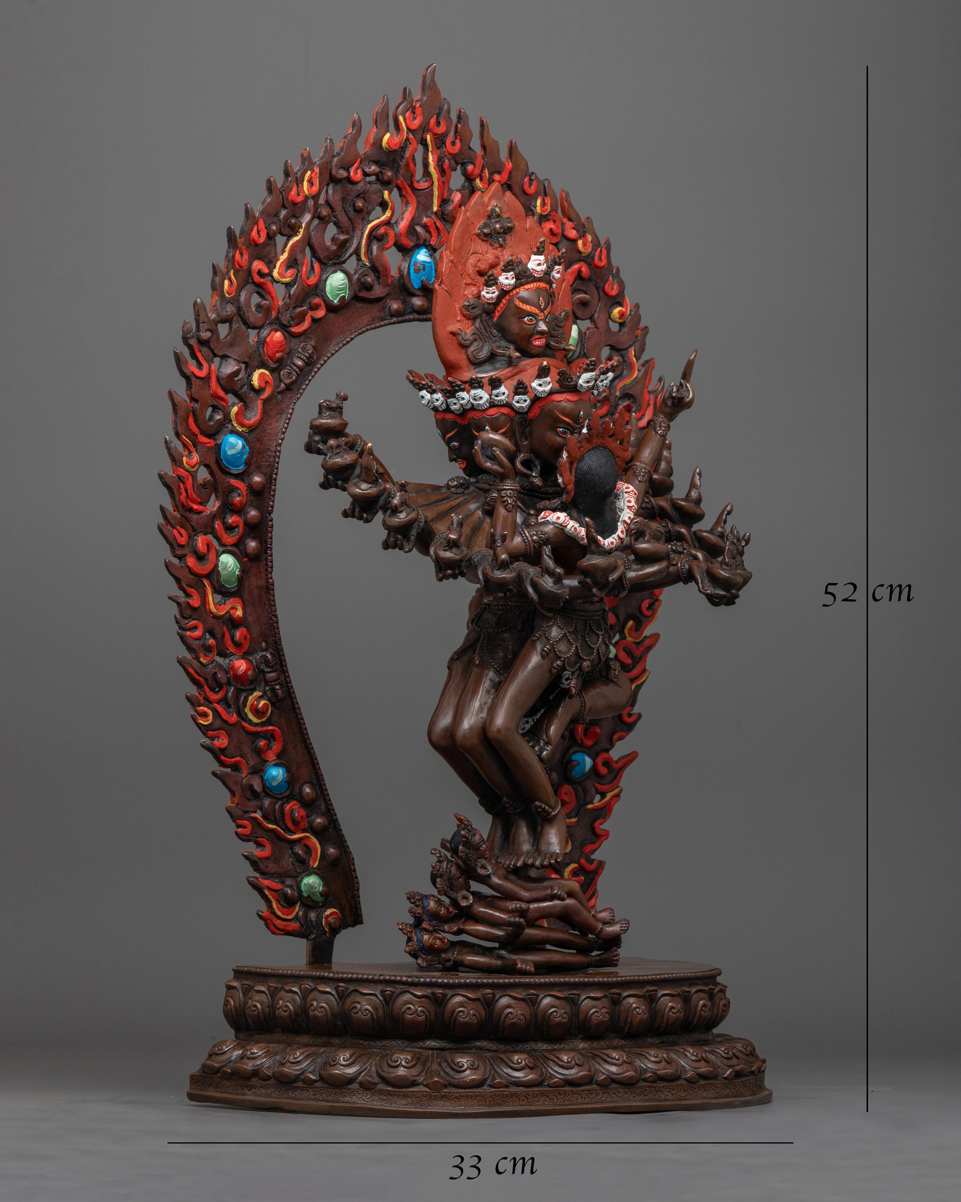 Hevajra Yab - Yum Fierce Protective Statue | Handmade by Nepal