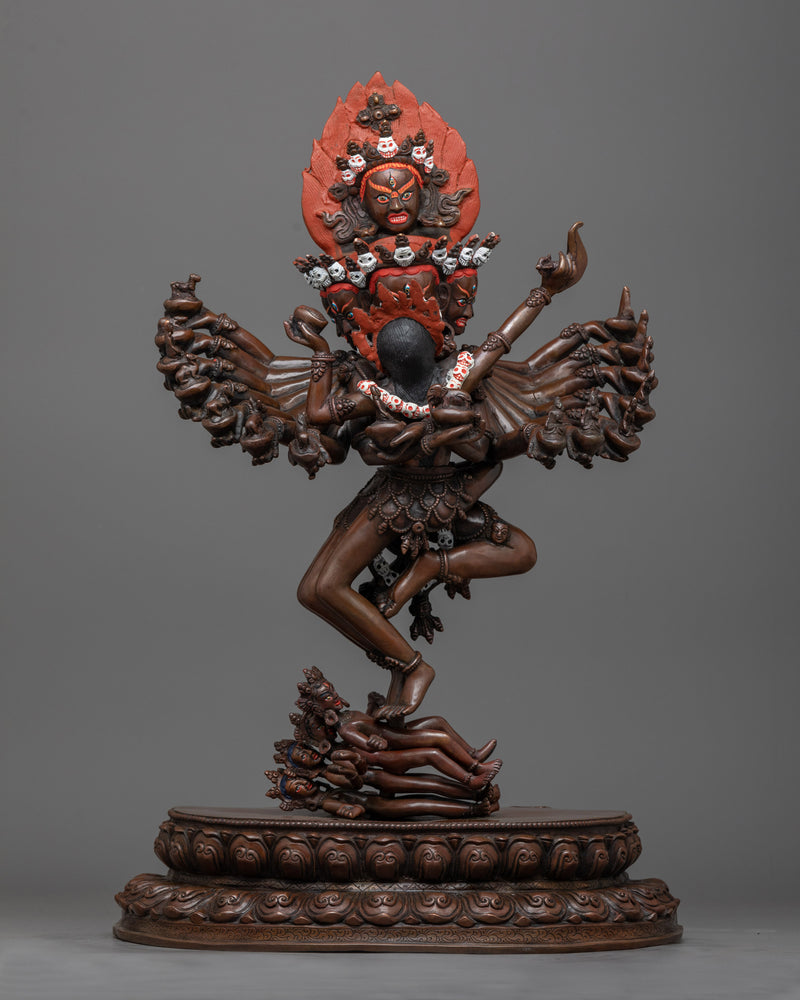 Hevajra Yab - Yum Fierce Protective Statue | Handmade by Nepal