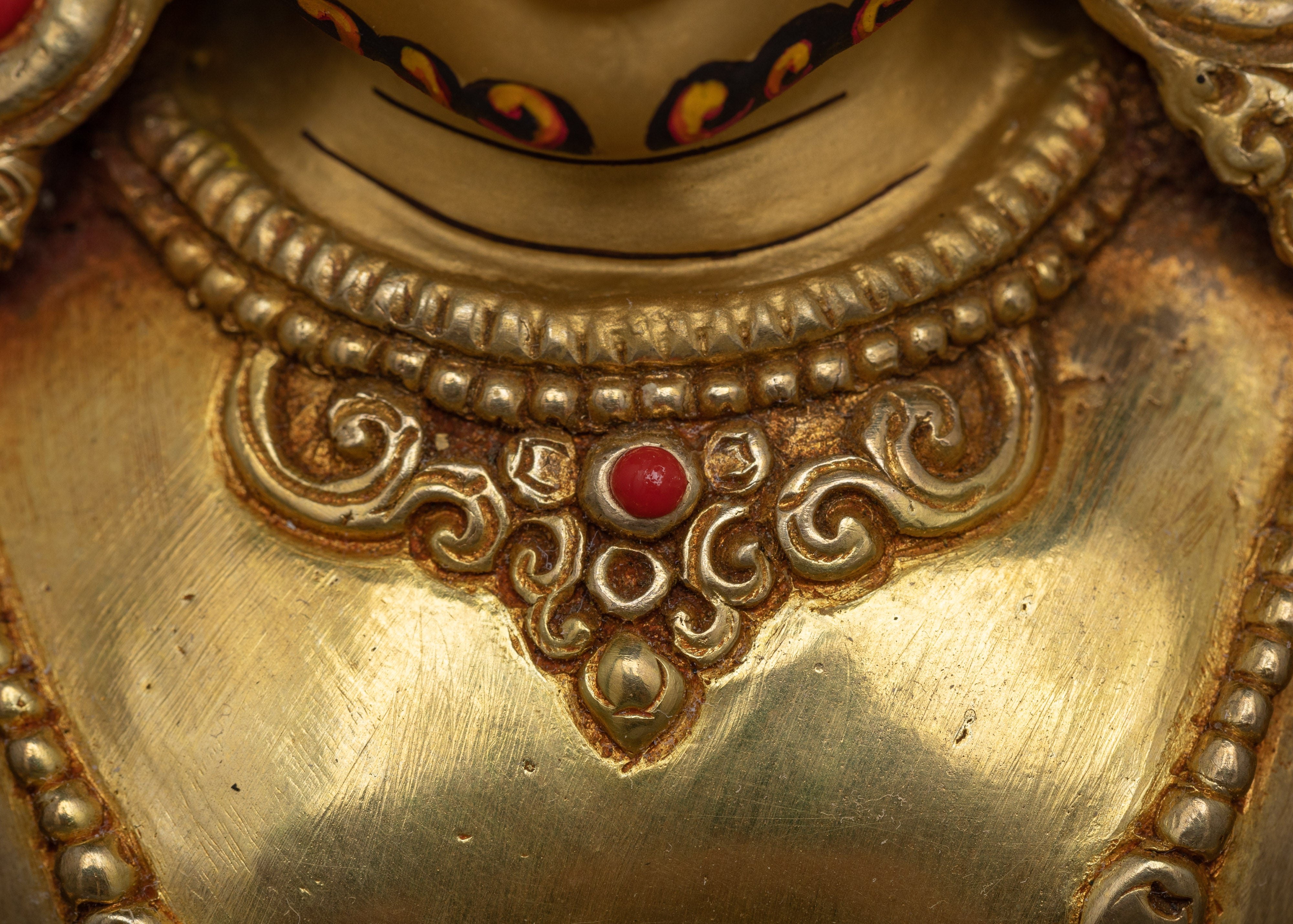 Opulent 24K Gold-Gilded Jambhala Sculpture | Handcrafted in Nepal