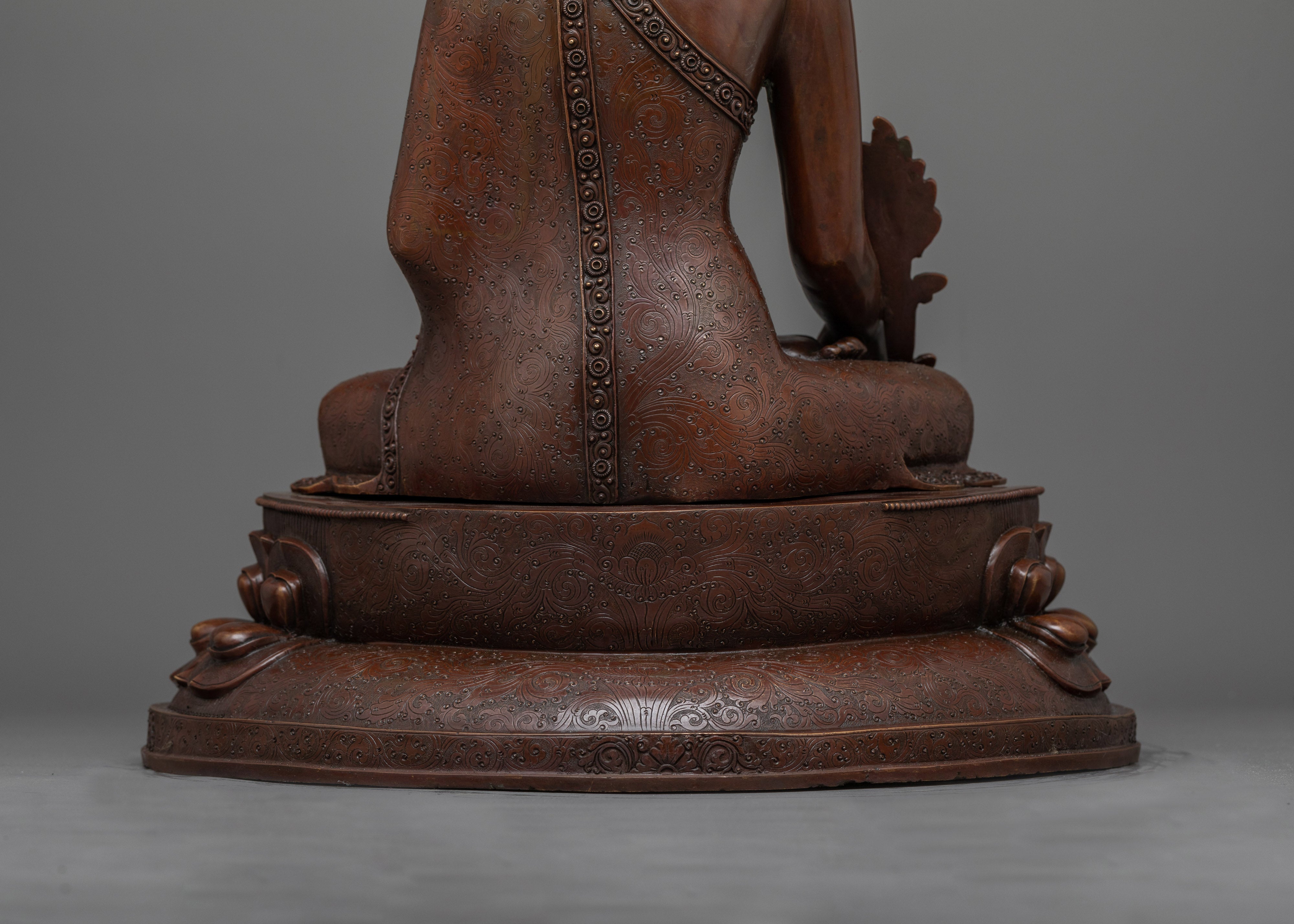 Medicine Buddha Oxidized Figure | Healing Presence of Enlightenment