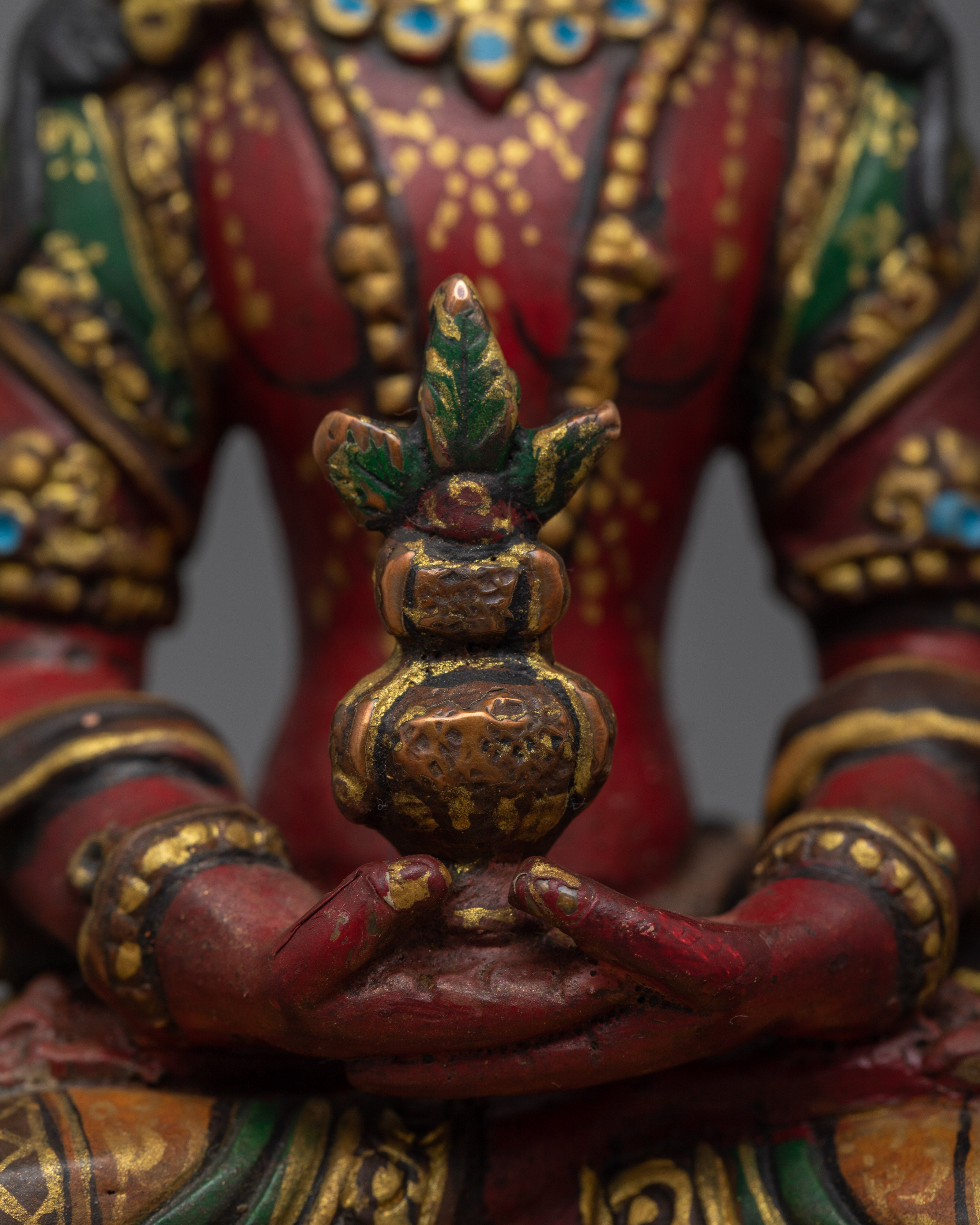 Colored Amitayus Statue | Blessings of Longevity and Wisdom