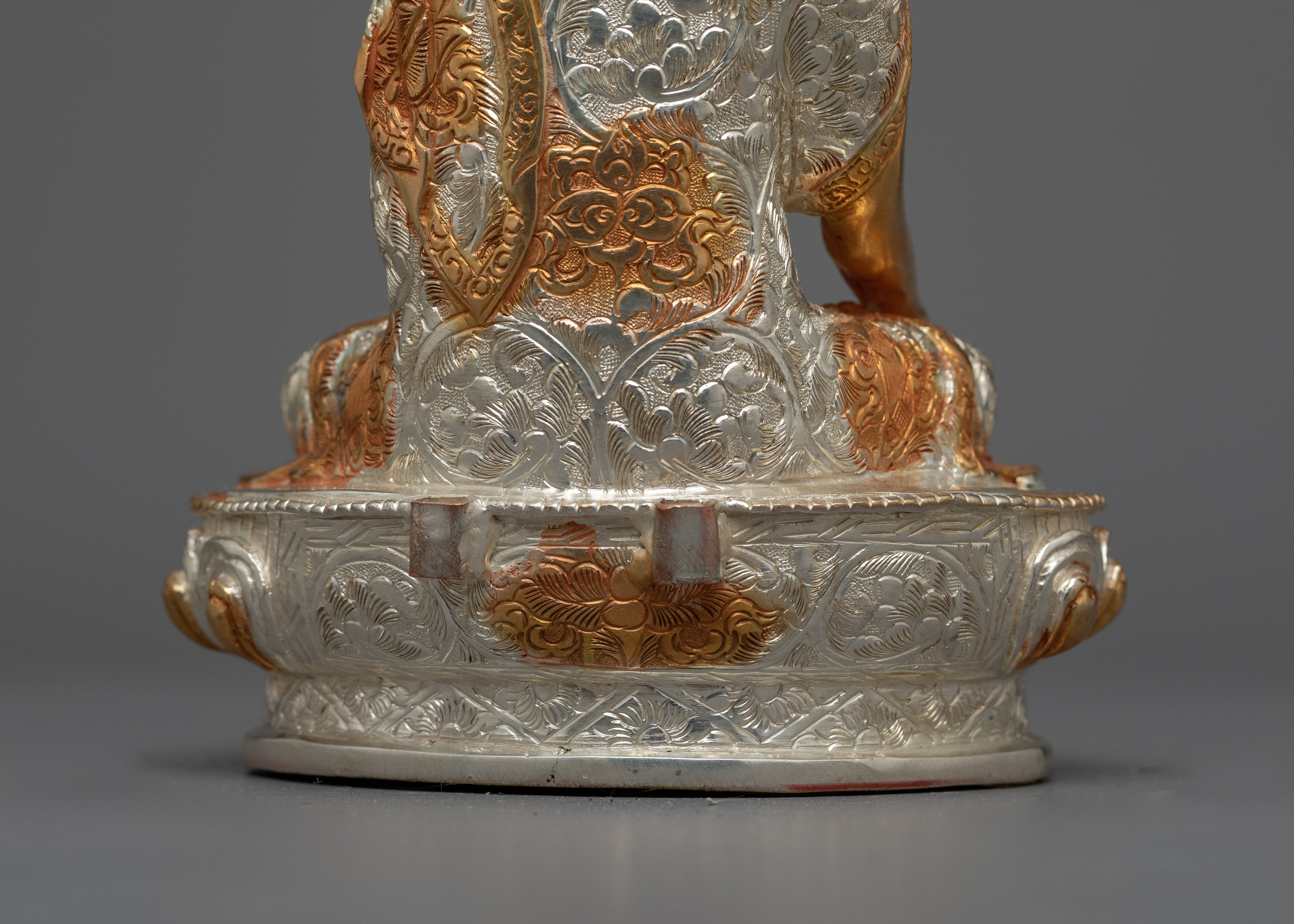 Ratna Sambhava Silver Plated Statue | Handcrafted Emblem of Generosity